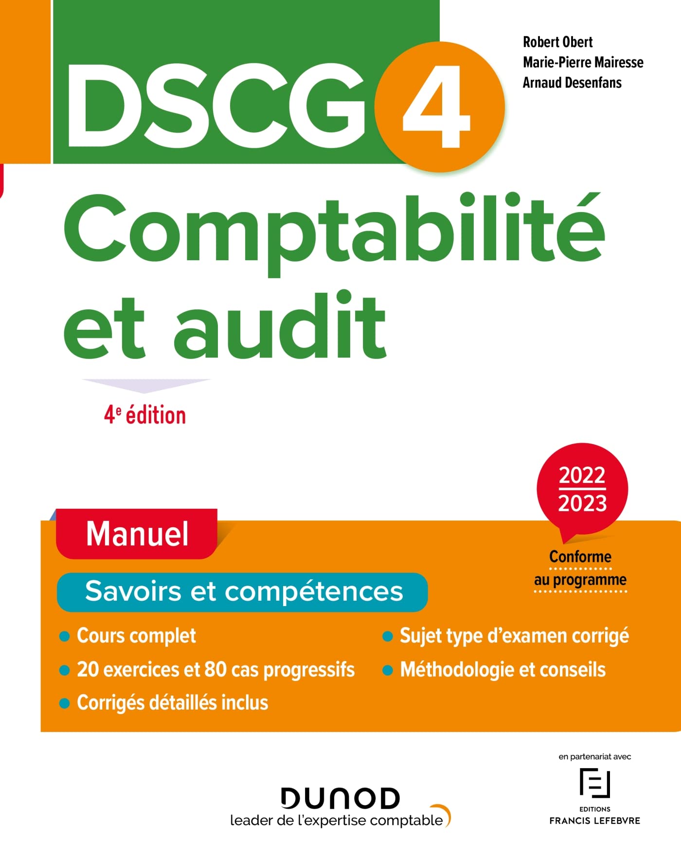 DSCG 4 Comptabilité et audit - Manuel 2022/2023 (2022-2023) 9782100842896