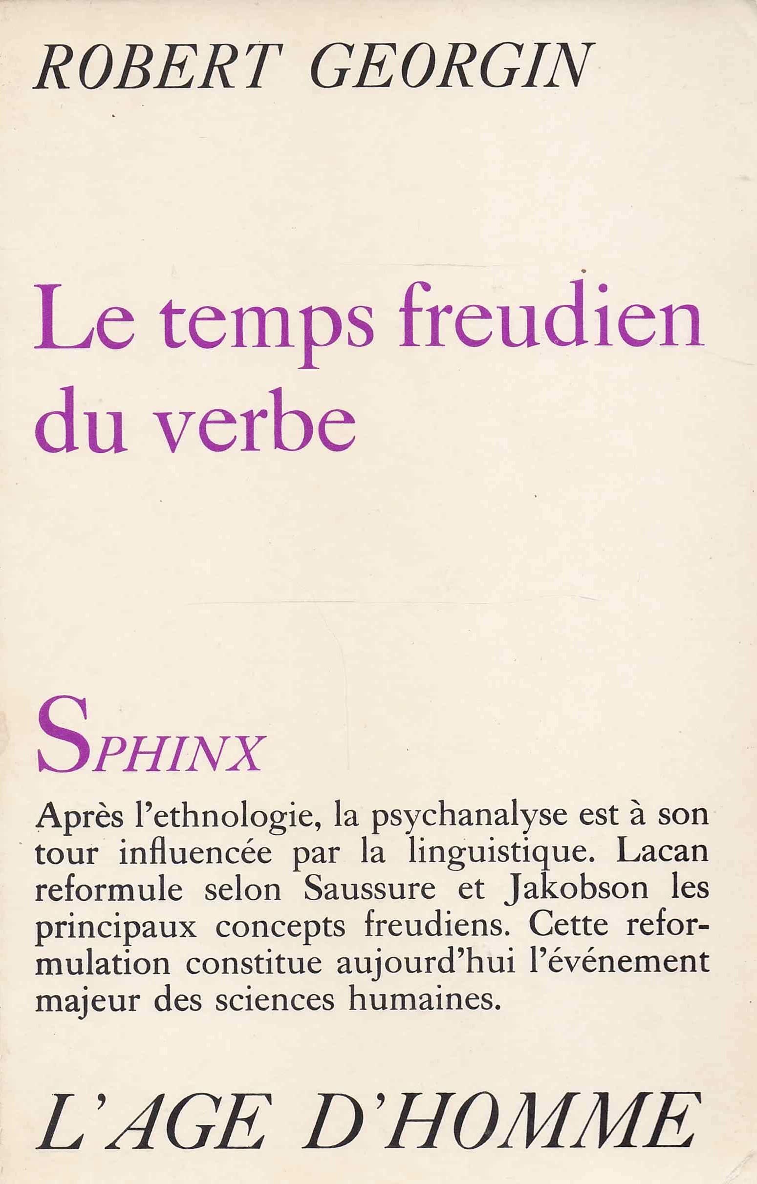 Le temps freudien du verbe 9782825129319