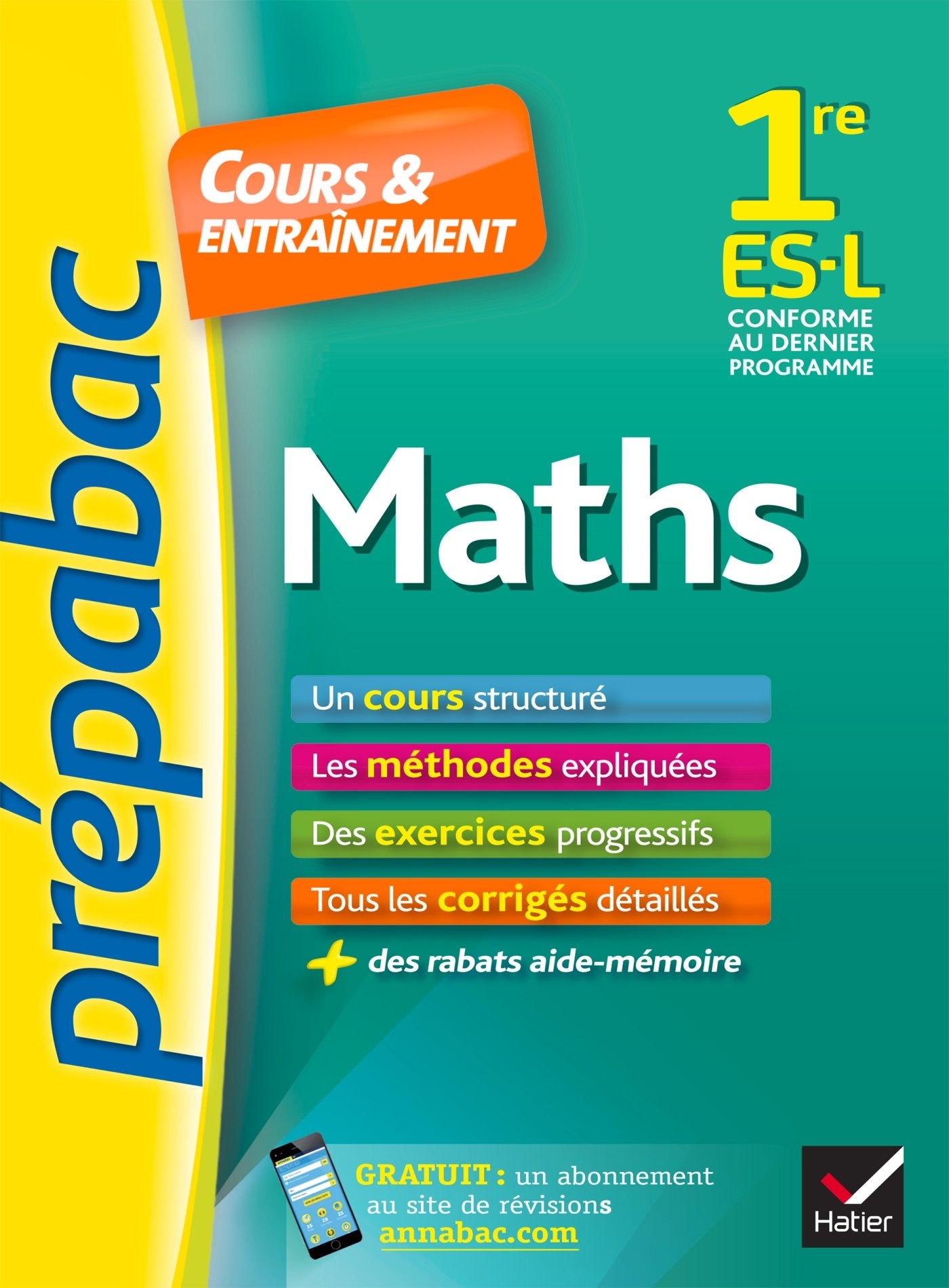 Maths 1re L, ES 9782218994760