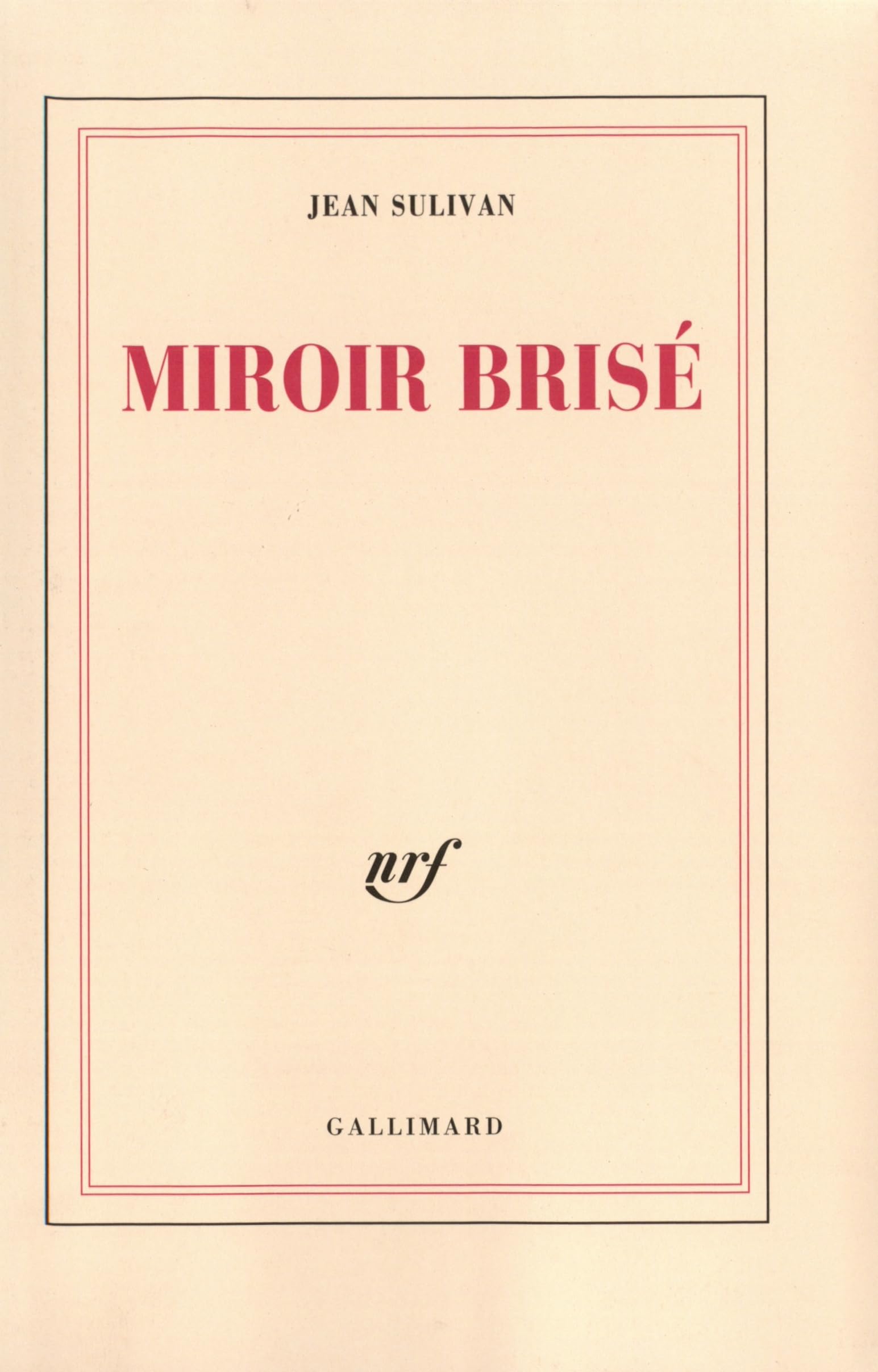 Miroir brisé 9782070273898