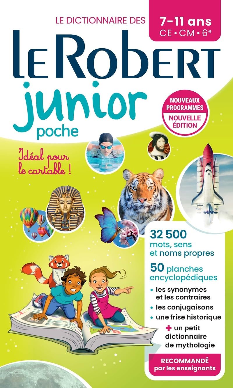 Dictionnaire Le Robert junior Poche - 7/11 ans - CE-CM-6e - Nouvelle édition 9782321020011