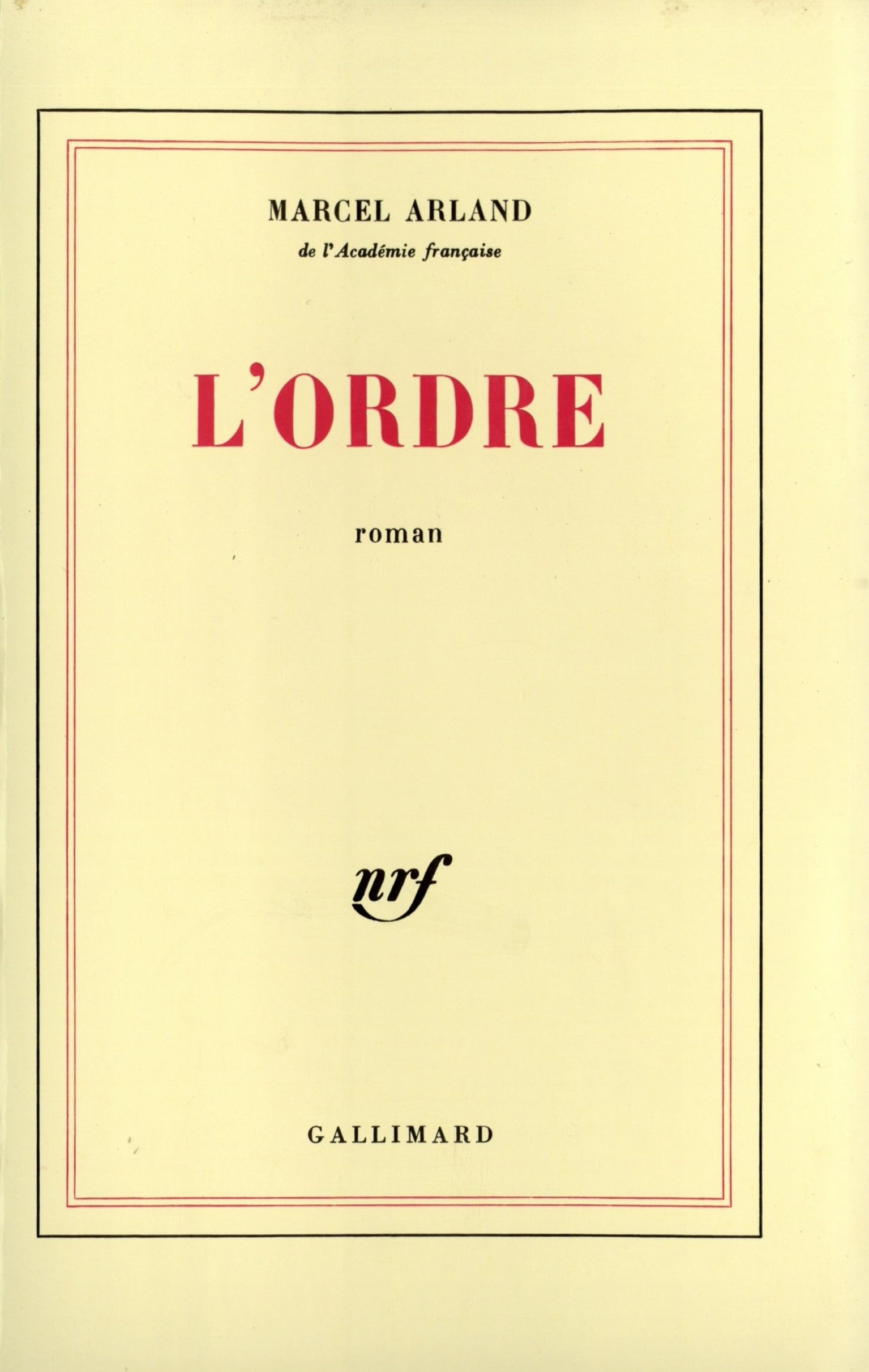L'Ordre 9782070202492