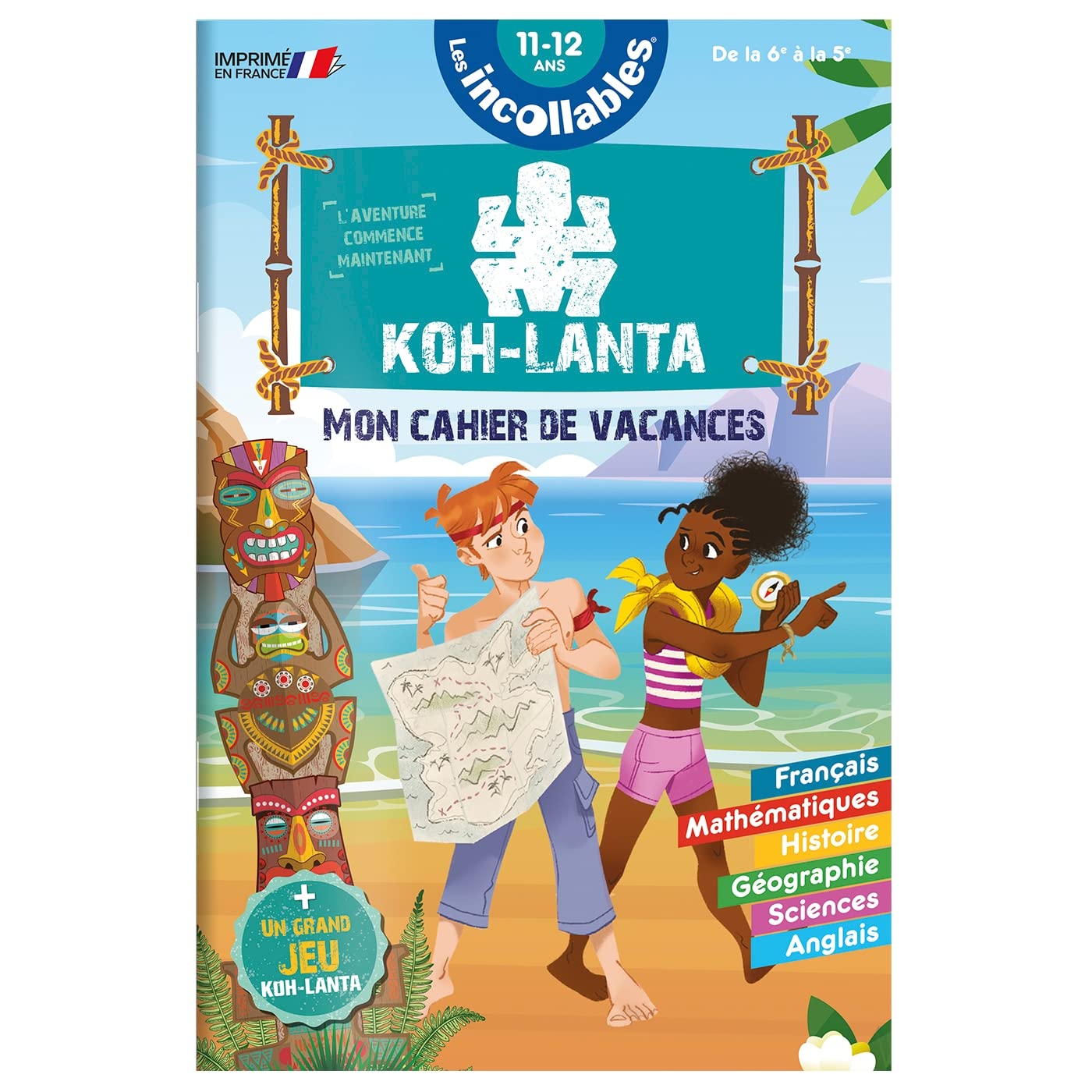 Cahier de vacances 2025 Koh Lanta - Les incollables - 6e à 5e - 11/12 ans 9782809679625