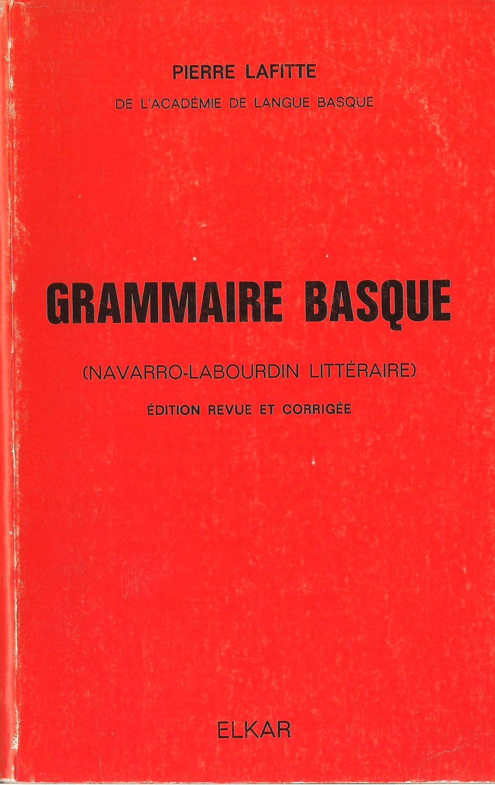 Grammaire basque 9782903421403
