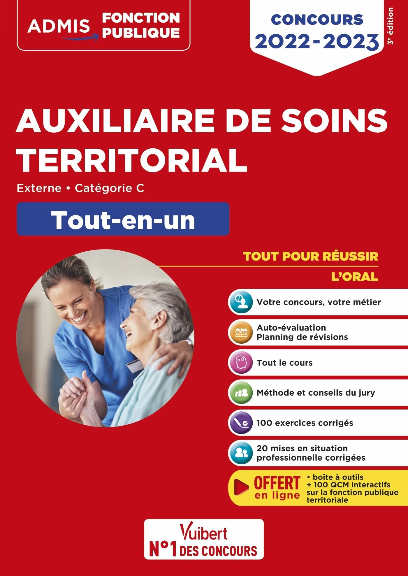 Concours Auxiliaire de soins territorial - Catégorie C - Tout-en-un: Concours externe 2022-2023 9782311213850