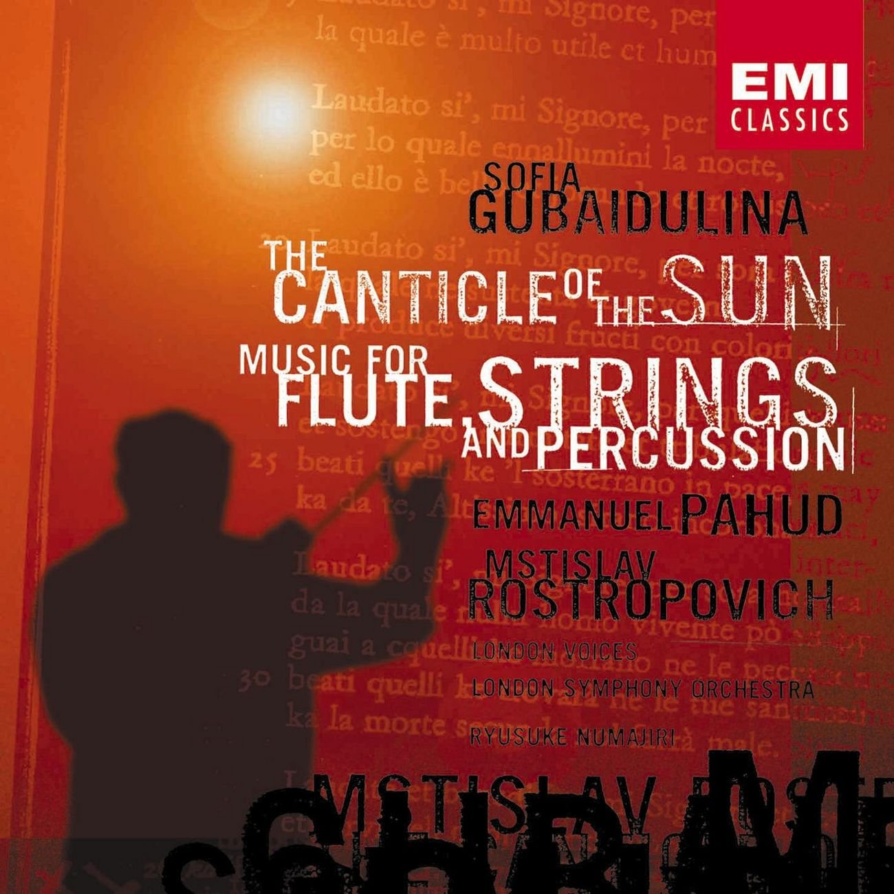 Le Cantique du soleil / Musique pour flûte, cordes & percussion 0724355715326