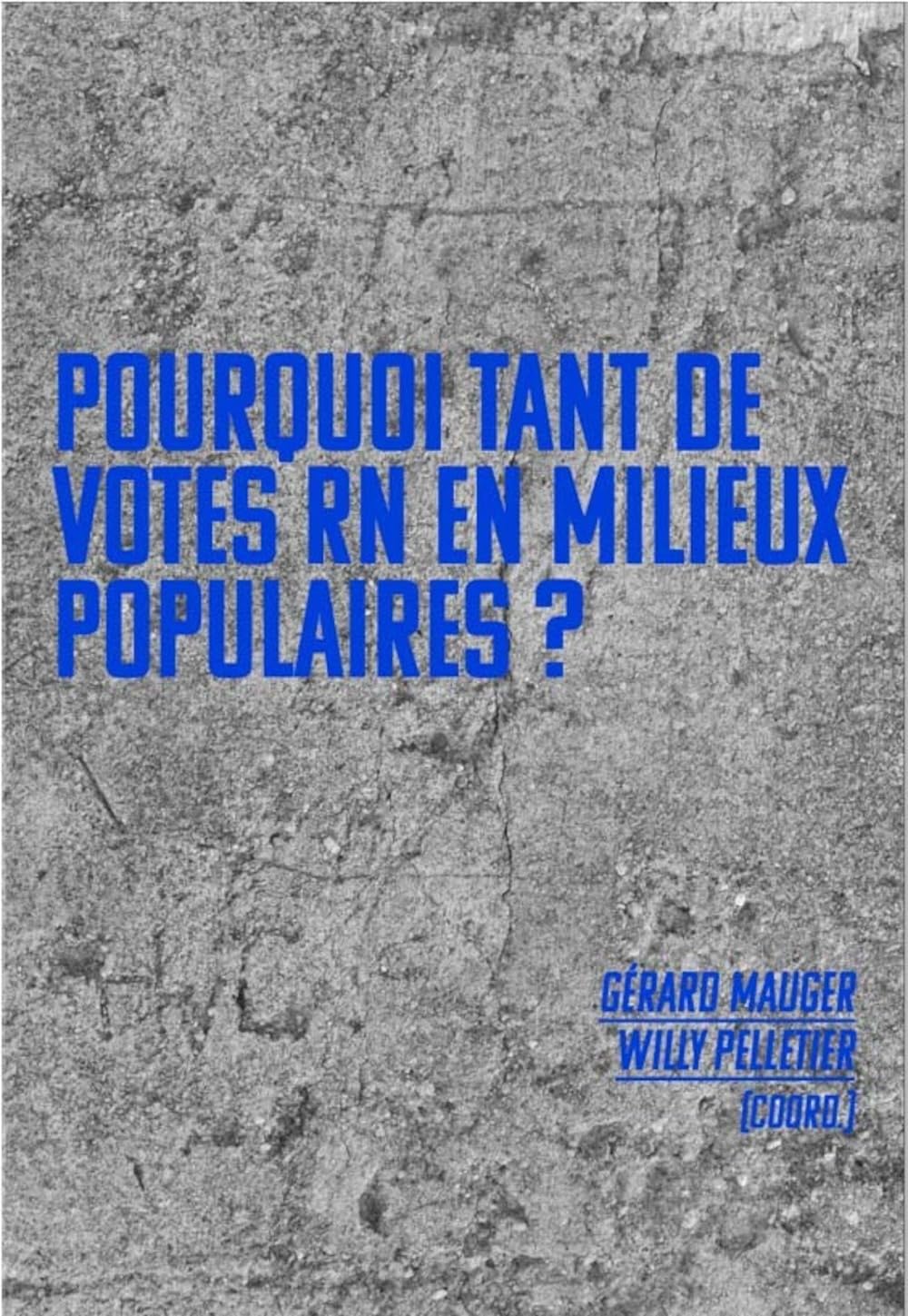 Pourquoi tant de votes RN dans les classes populaires 9782365123891