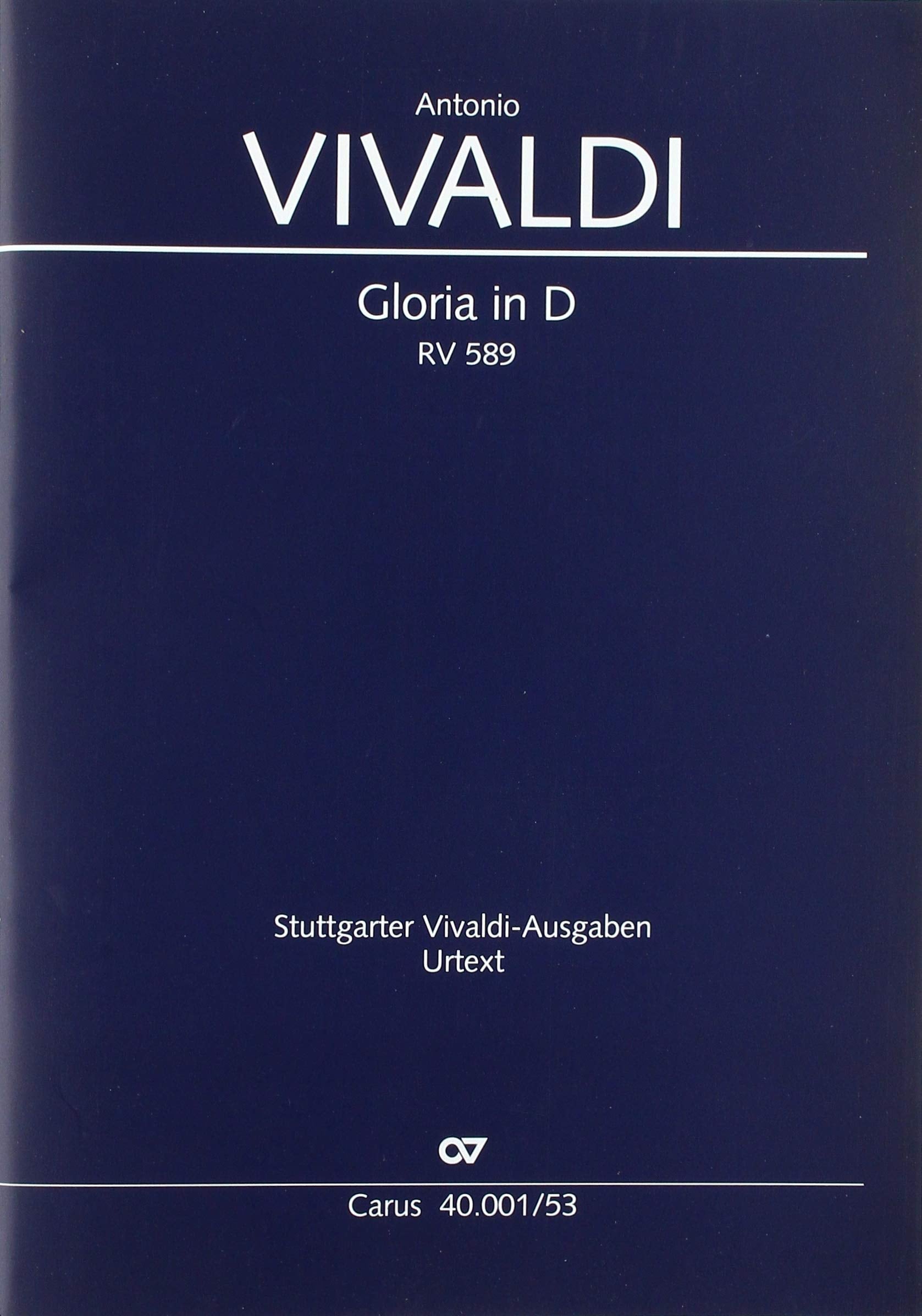 Vivaldi - gloria in d - rv 589 - gloria en re - nouvelle edition 9790007252298