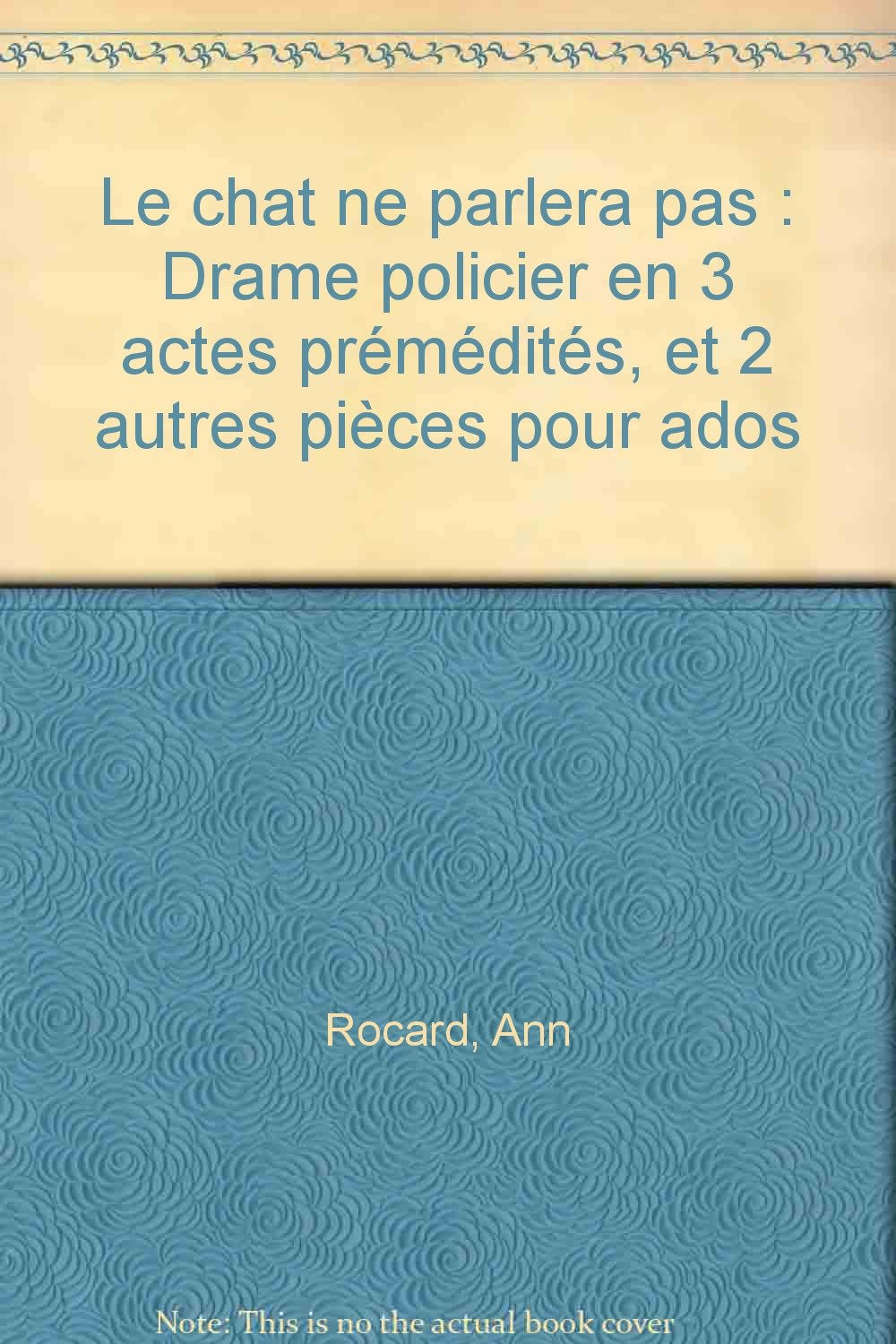 Le chat ne parlera pas 9782283583517