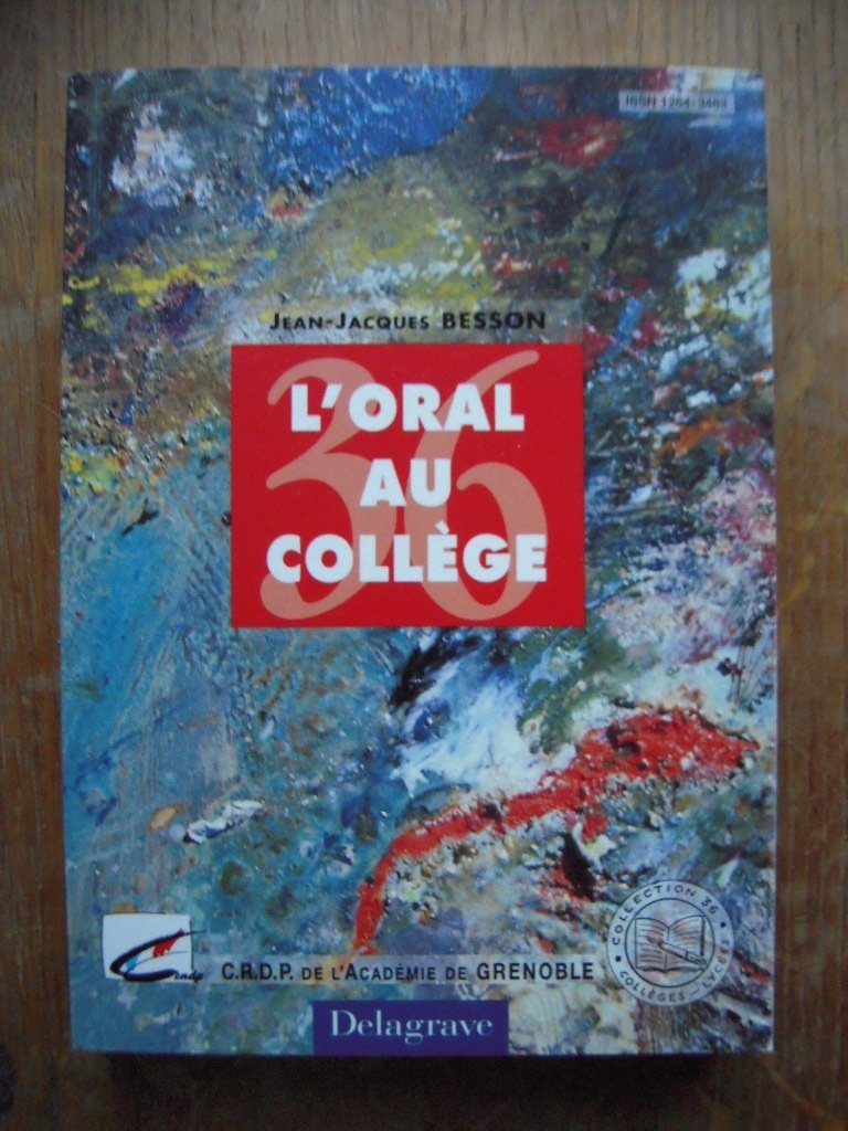 L'oral au collège 9782866224714