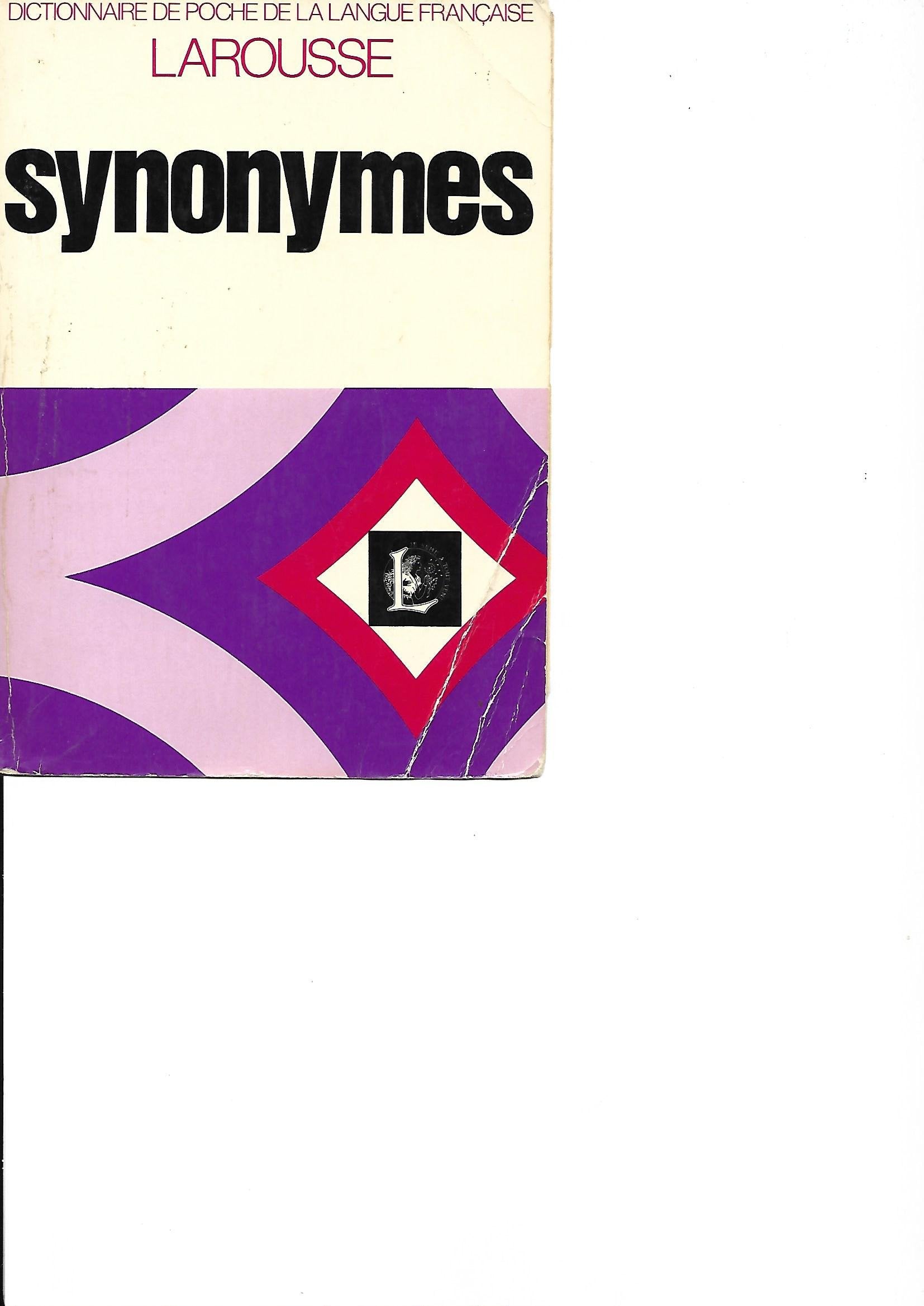 Dictionnaire De Poche Des Synonymes 9782037030090