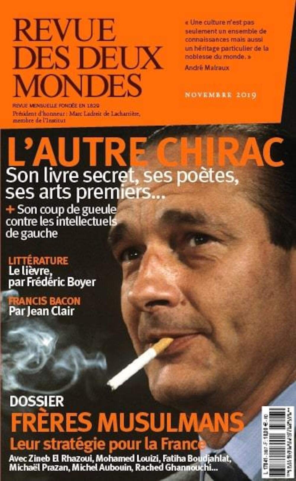 Revue des Deux Mondes Novembre 2019: Les Frères musulmans 9782356502056