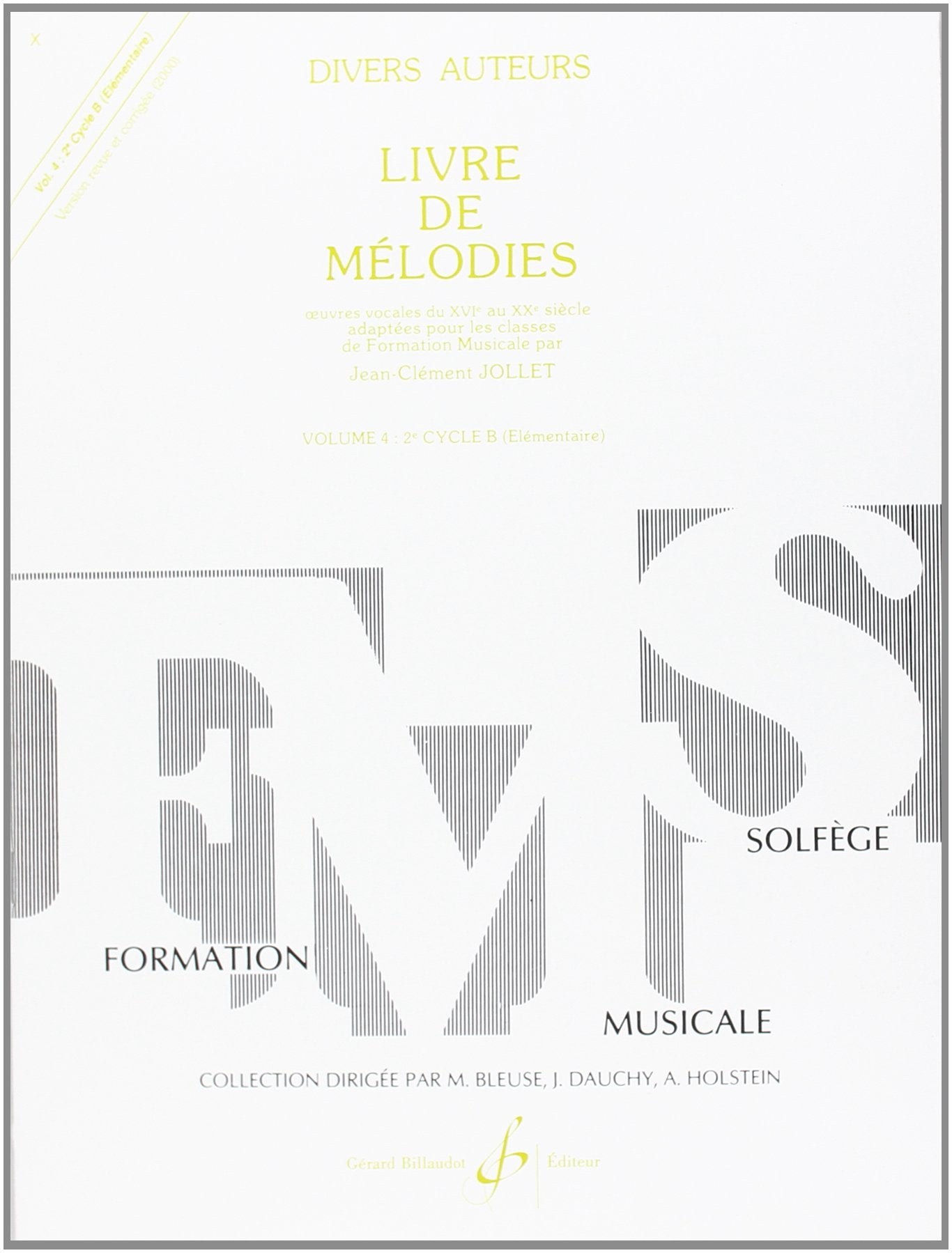 Livre de Melodies Volume 4 9790043048350