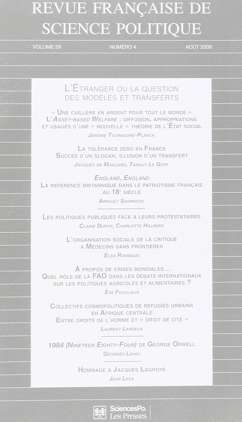 revue francaise de science politique t.4 9782724631456
