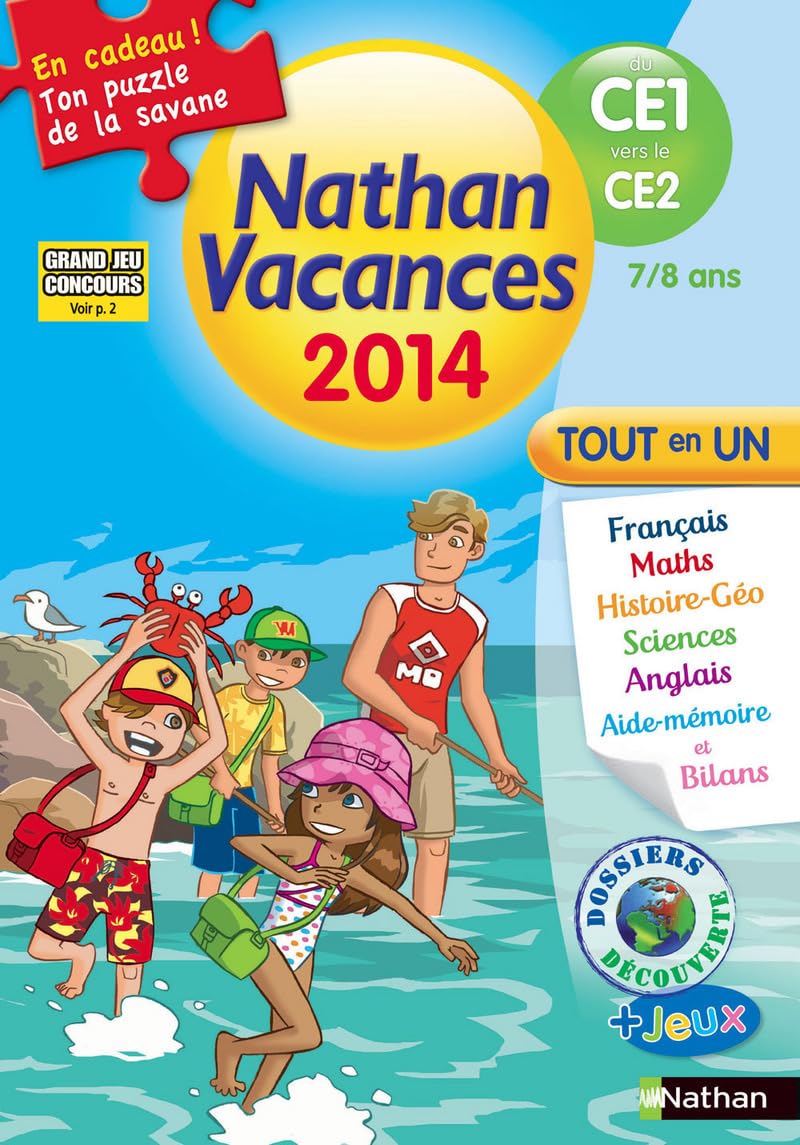 Nathan vacances primaire - Du CE1 vers le CE2 9782091840338
