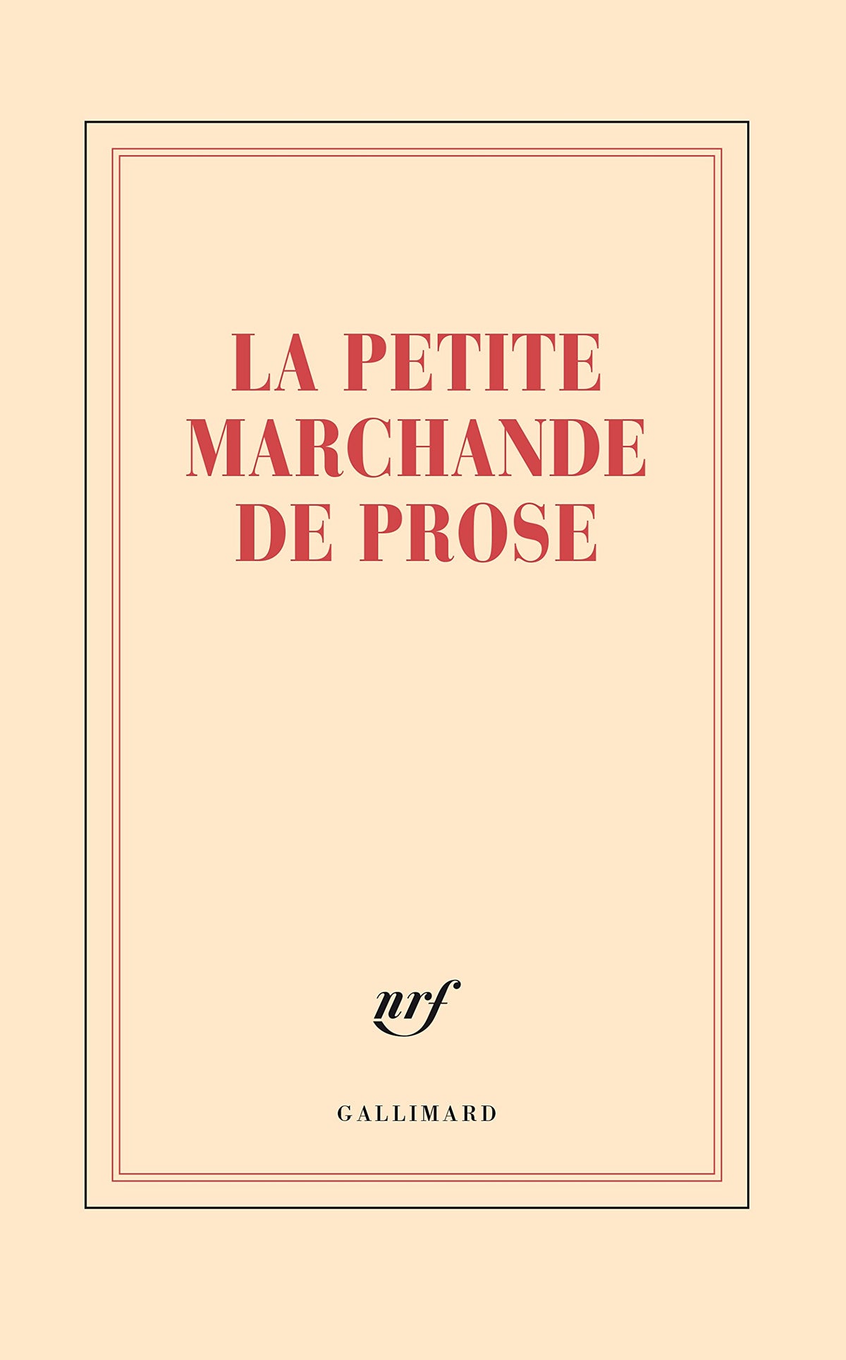 Grand carnet «La petite marchande de prose» (papeterie) 3260050884853