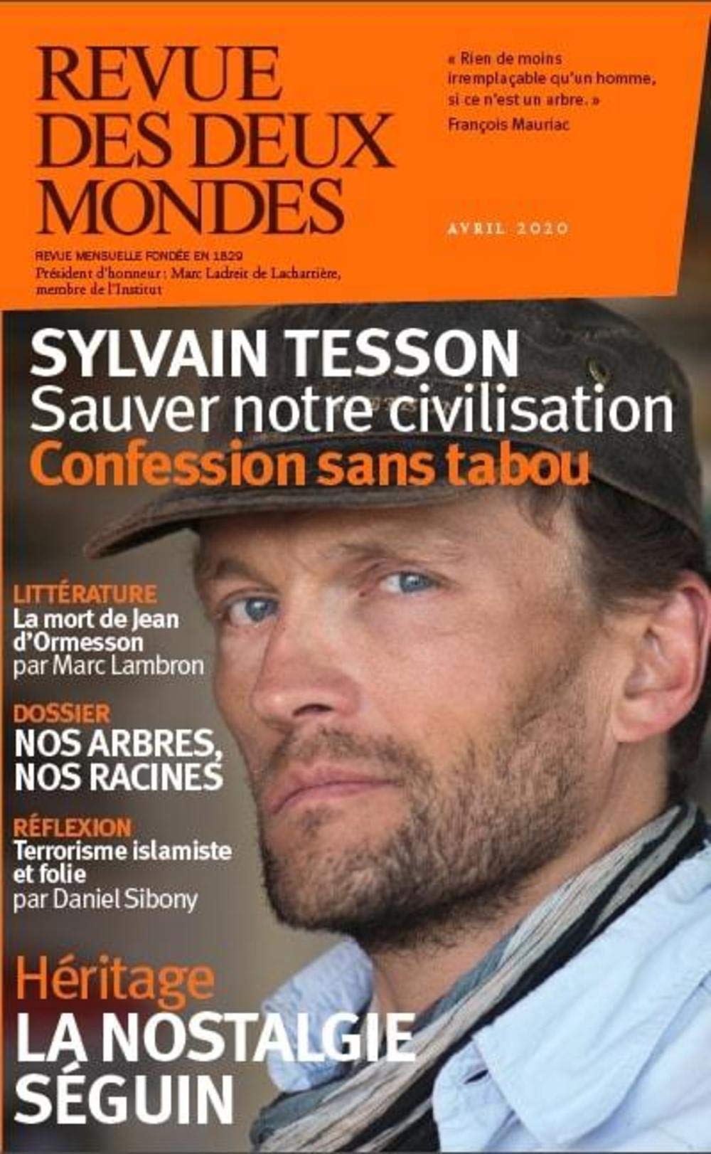 Revue des Deux Mondes Avril 2020: La cause des arbres 9782356502193