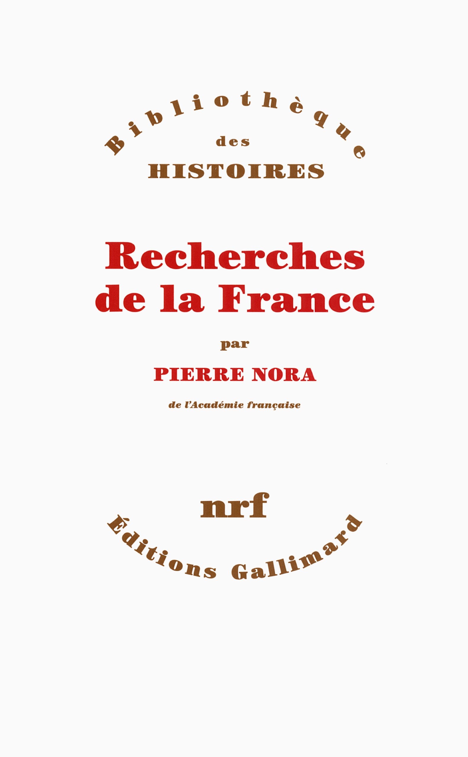 Recherches de la France 9782070140466