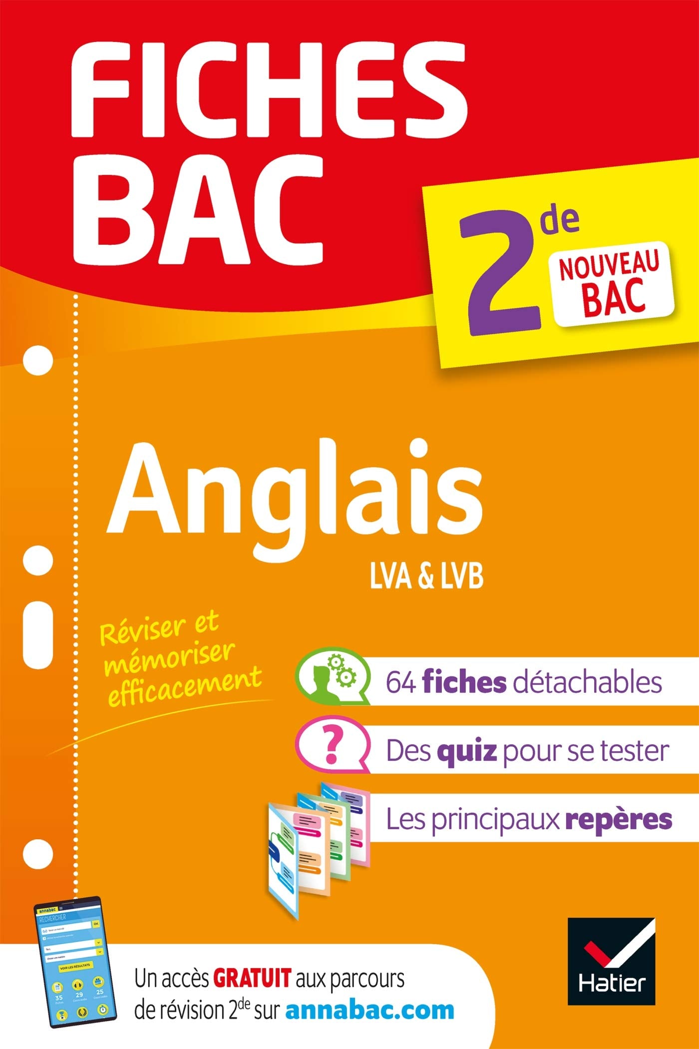 Fiches bac - Anglais 2de: tout le programme en fiches de révision détachables 9782401052703