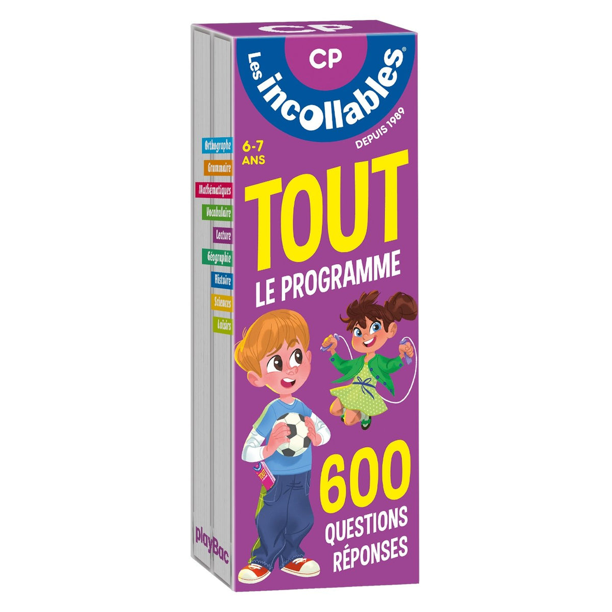 Les incollables - Tout le programme du CP - 6/7 ans: 600 questions réponses pour réviser en 2 éventails- Cahier de vacances 9782809661422
