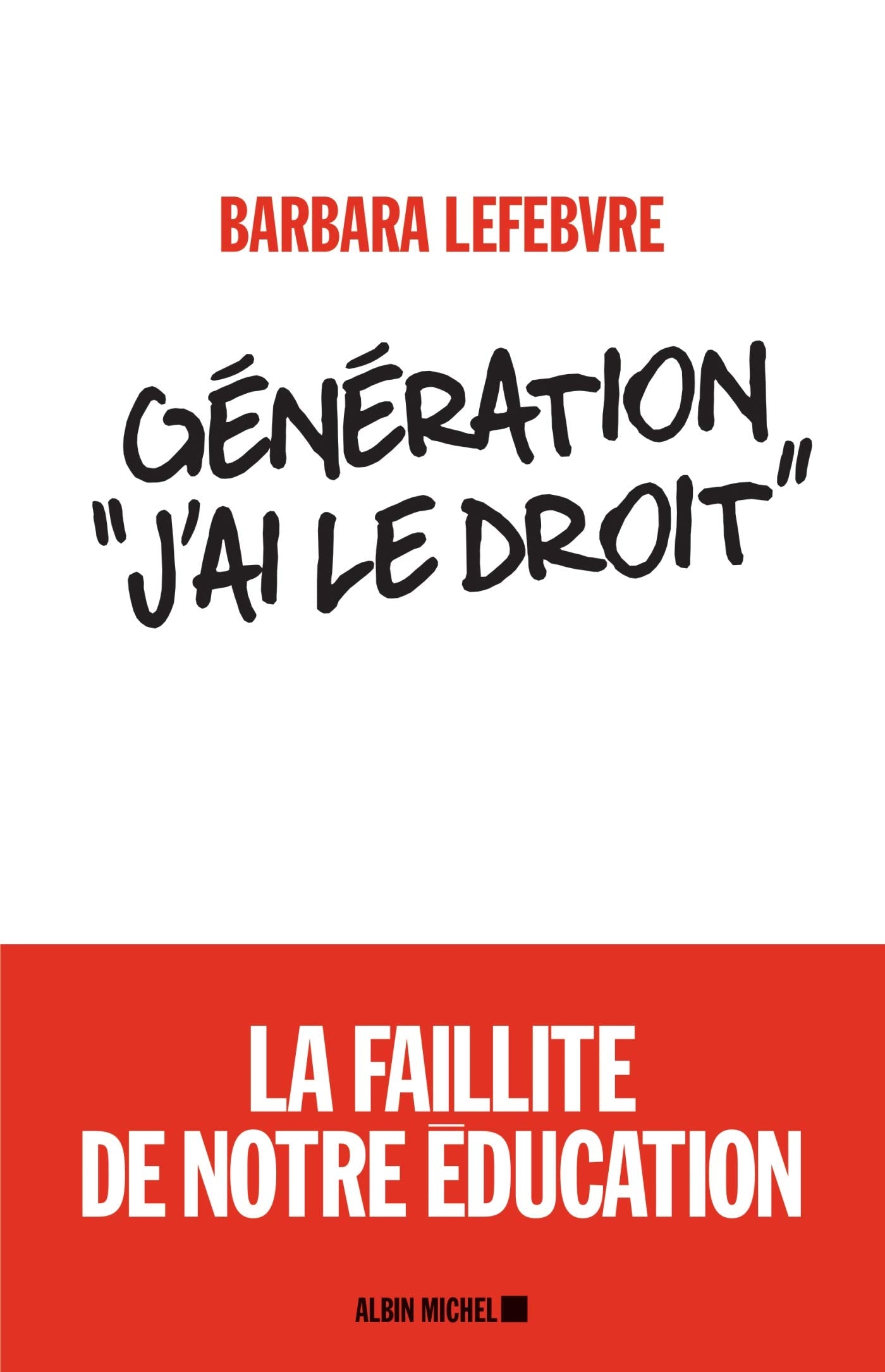 Génération «J'ai le droit »: La faillite de notre éducation 9782226398215