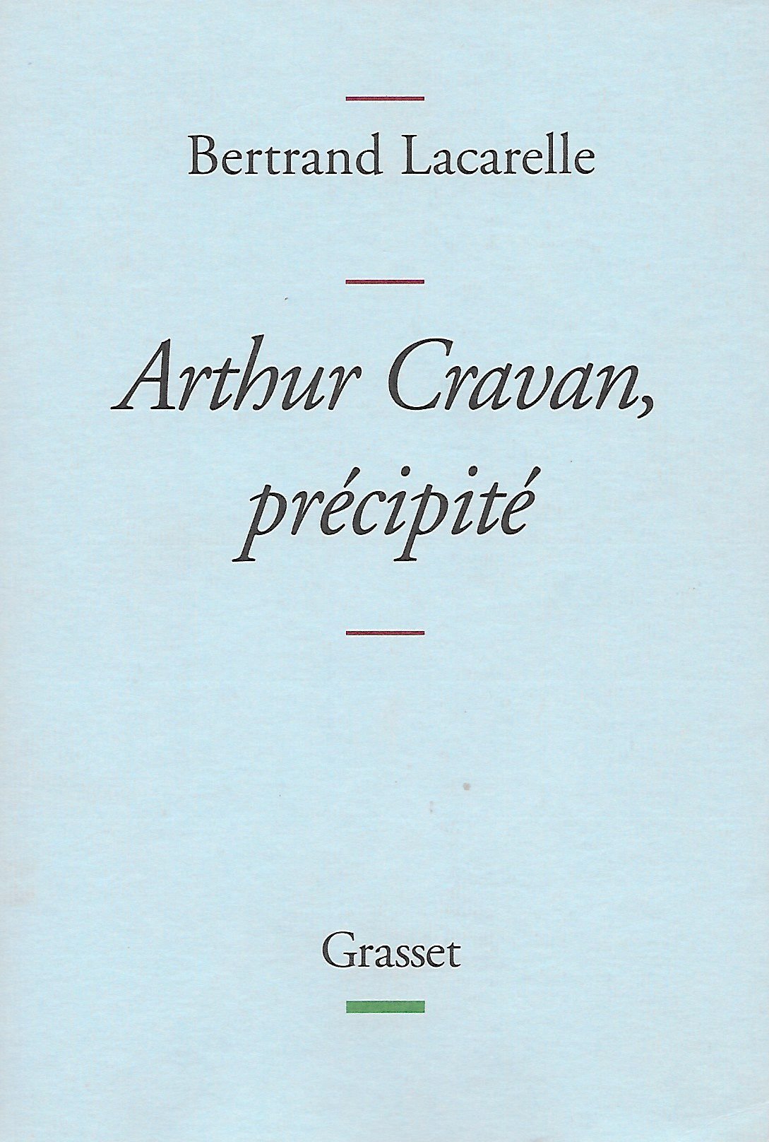 Arthur Cravan, précipité 9782246748311