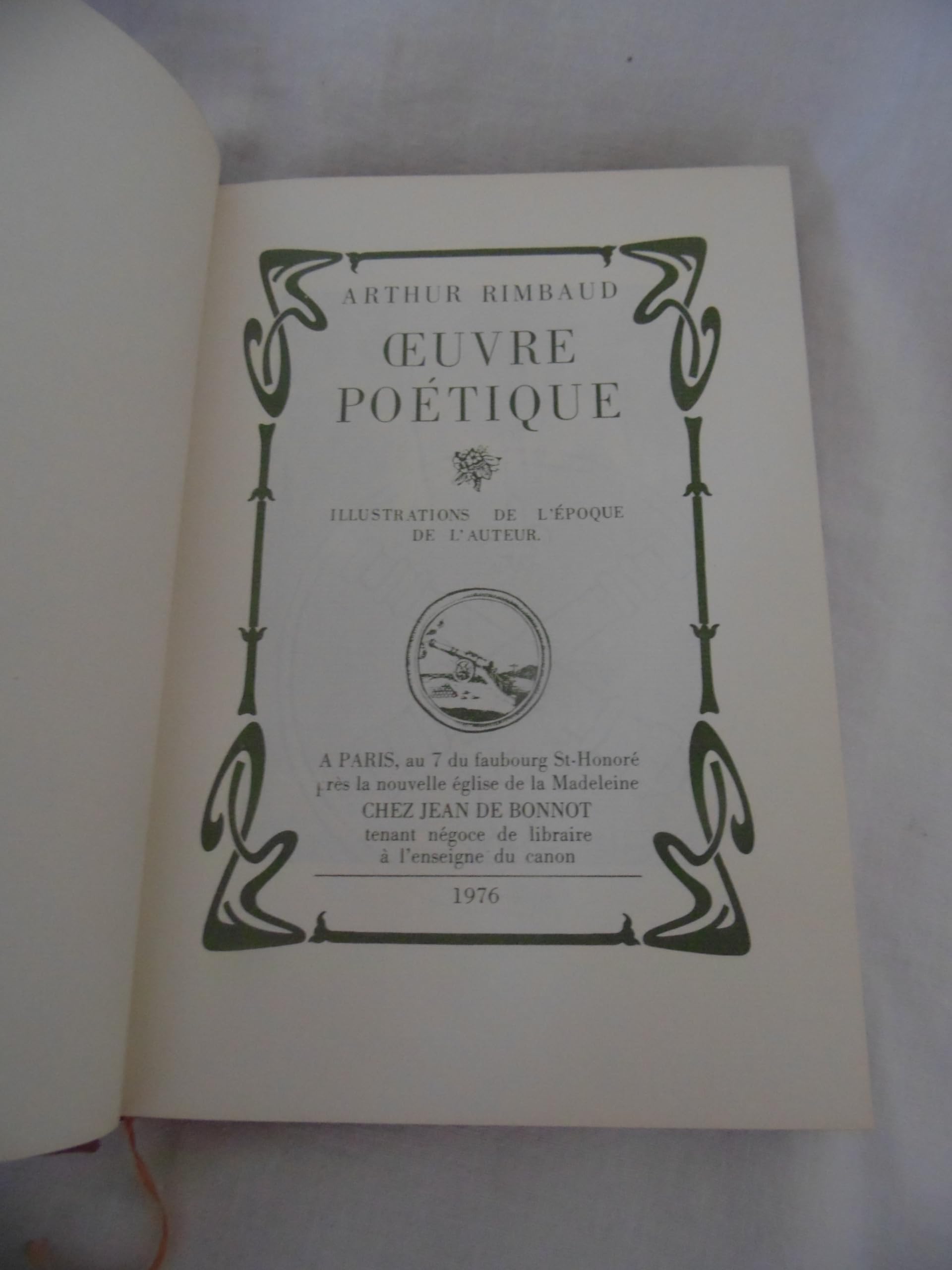 Oeuvre poétique. Illustrations de l'époque de l'auteur.