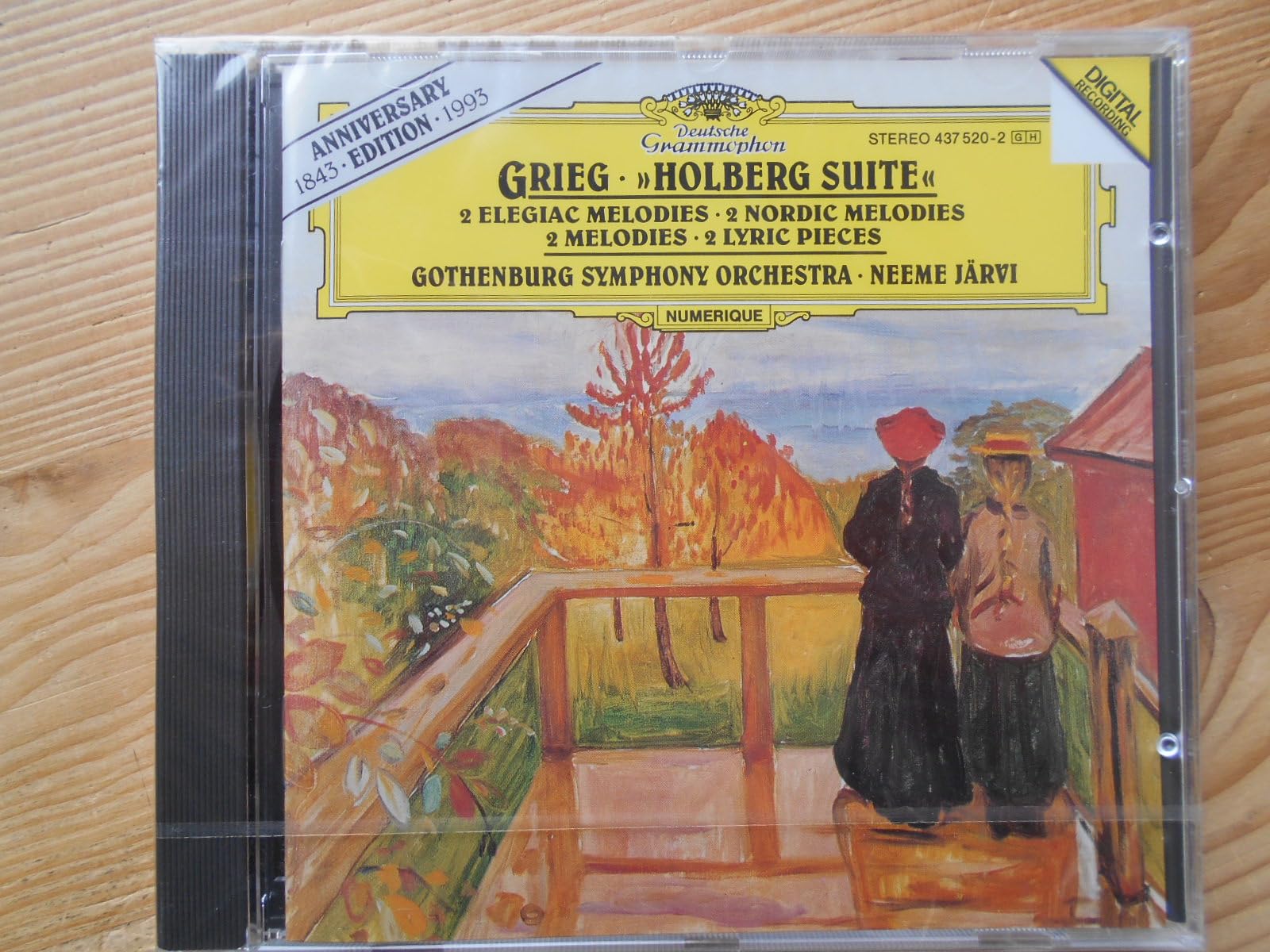 Grieg : Holberg Suite - 2 Elegiac Melodies / 2 Nordic Melodies / 2 Melodies / 2 Lyric Pieces 0028943752022