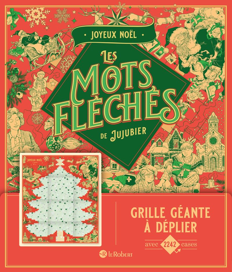 Joyeux Noël - Les mots fléchés de Jujubier - Grille géante 9782321020875