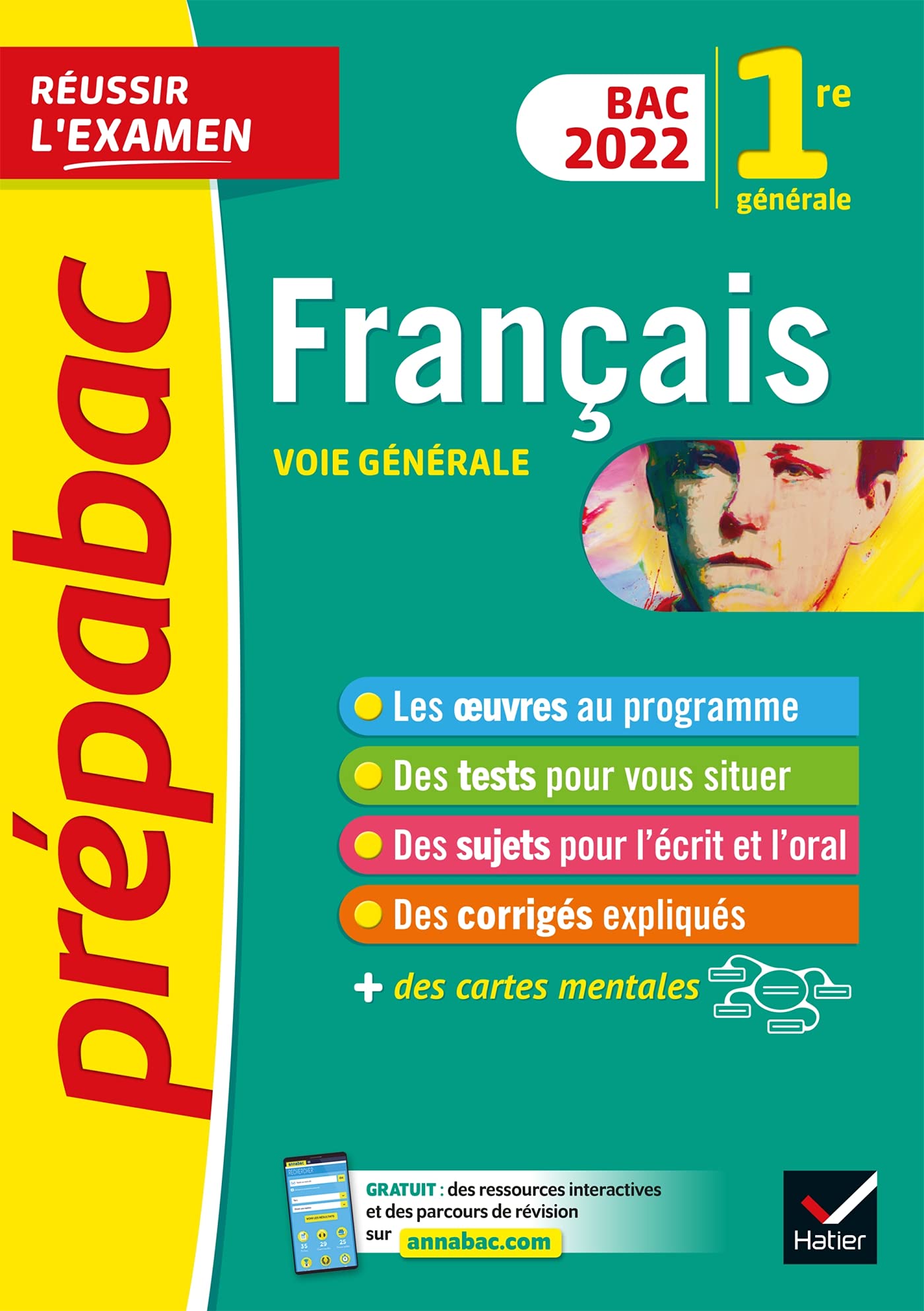 Prépabac Français 1re générale Bac 2022: avec les oeuvres au programme 2021-2022 9782401078239