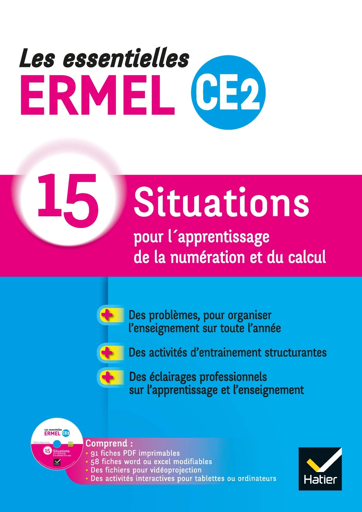 Les Essentielles ERMEL - Maths CE2 Éd. 2019 - Guide + CDRom 9782218998782