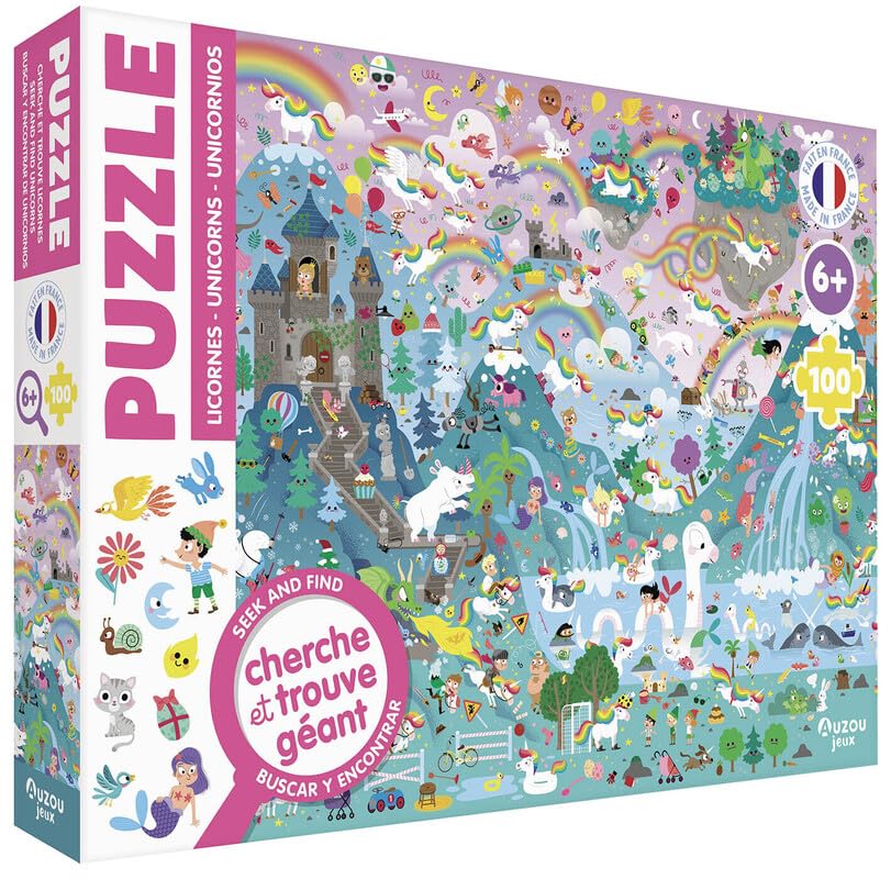 Puzzle cherche et trouve - licornes 9791039558037