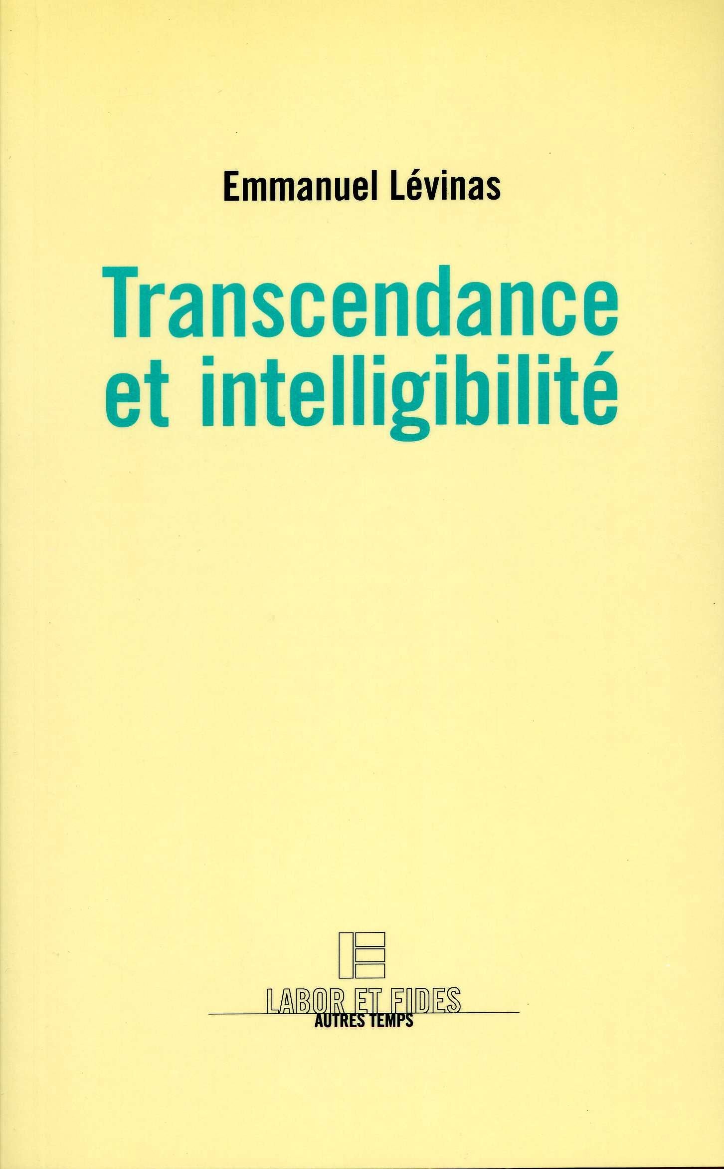 Transcendance et intelligibilité 9782830908282