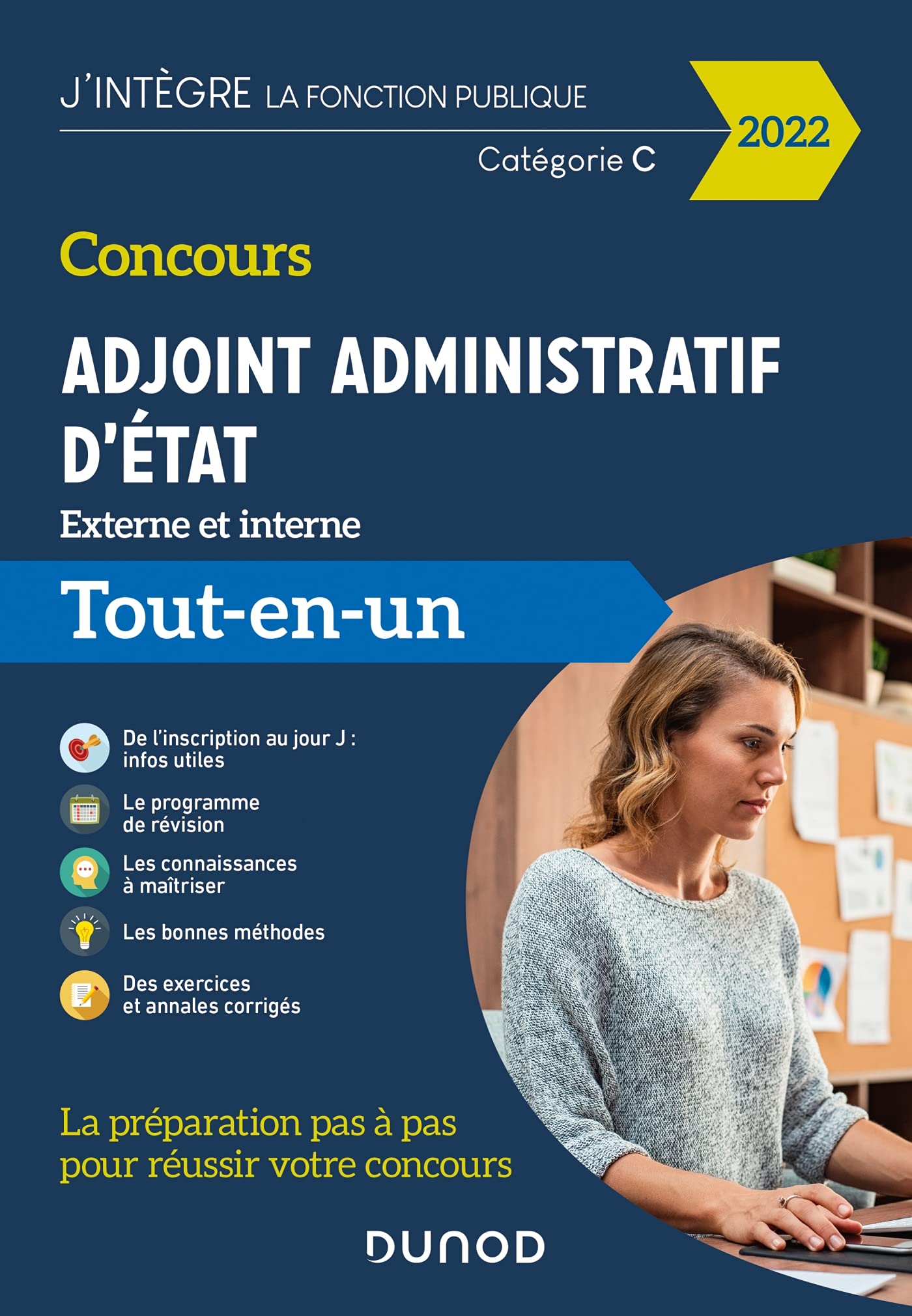 Concours Adjoint administratif d'Etat - 2022 - Externe et interne - Tout-en-un 9782100829019