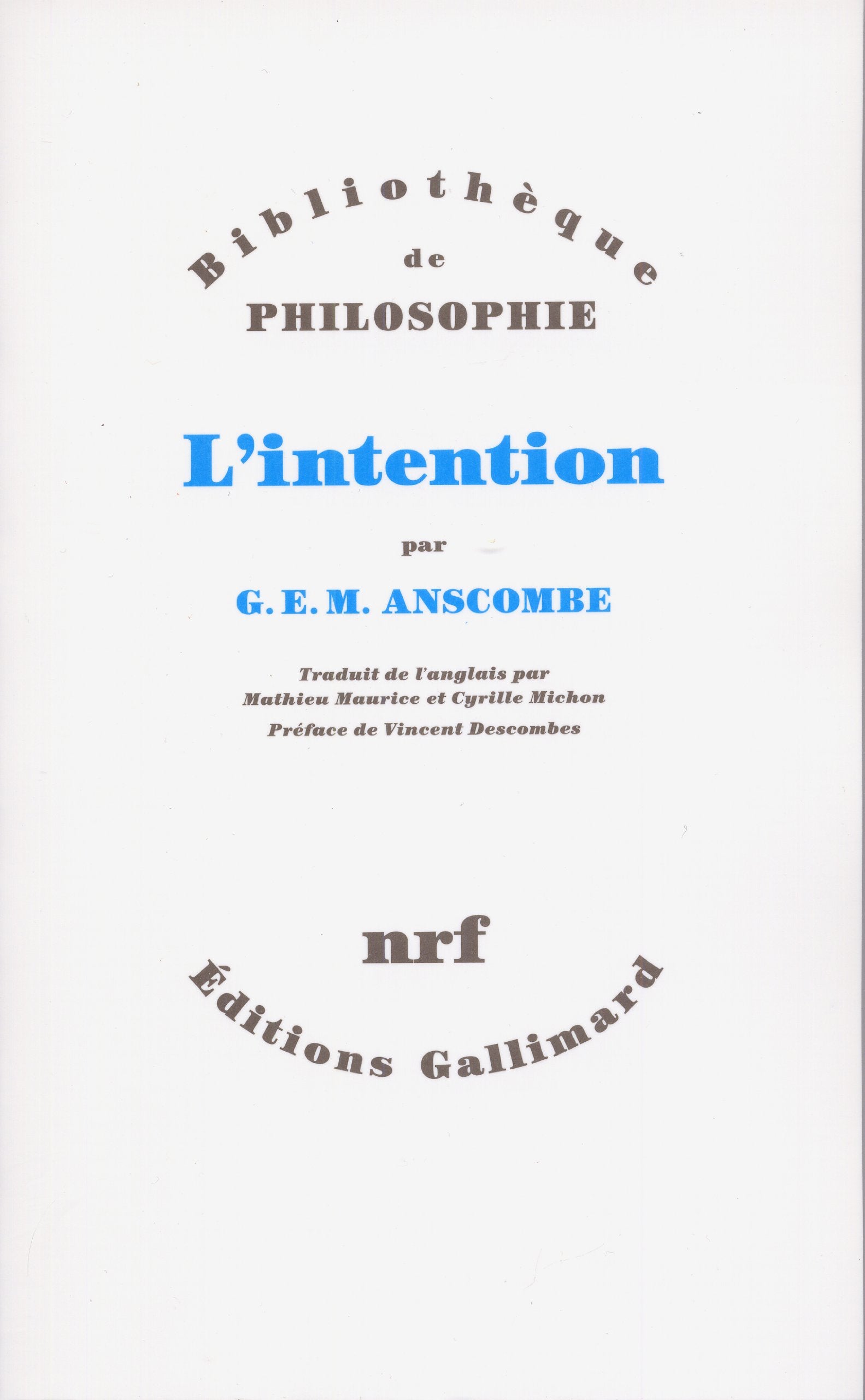 L'Intention 9782070765942