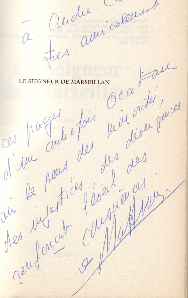 Le seigneur de Marseillan (roman) 9782213012704