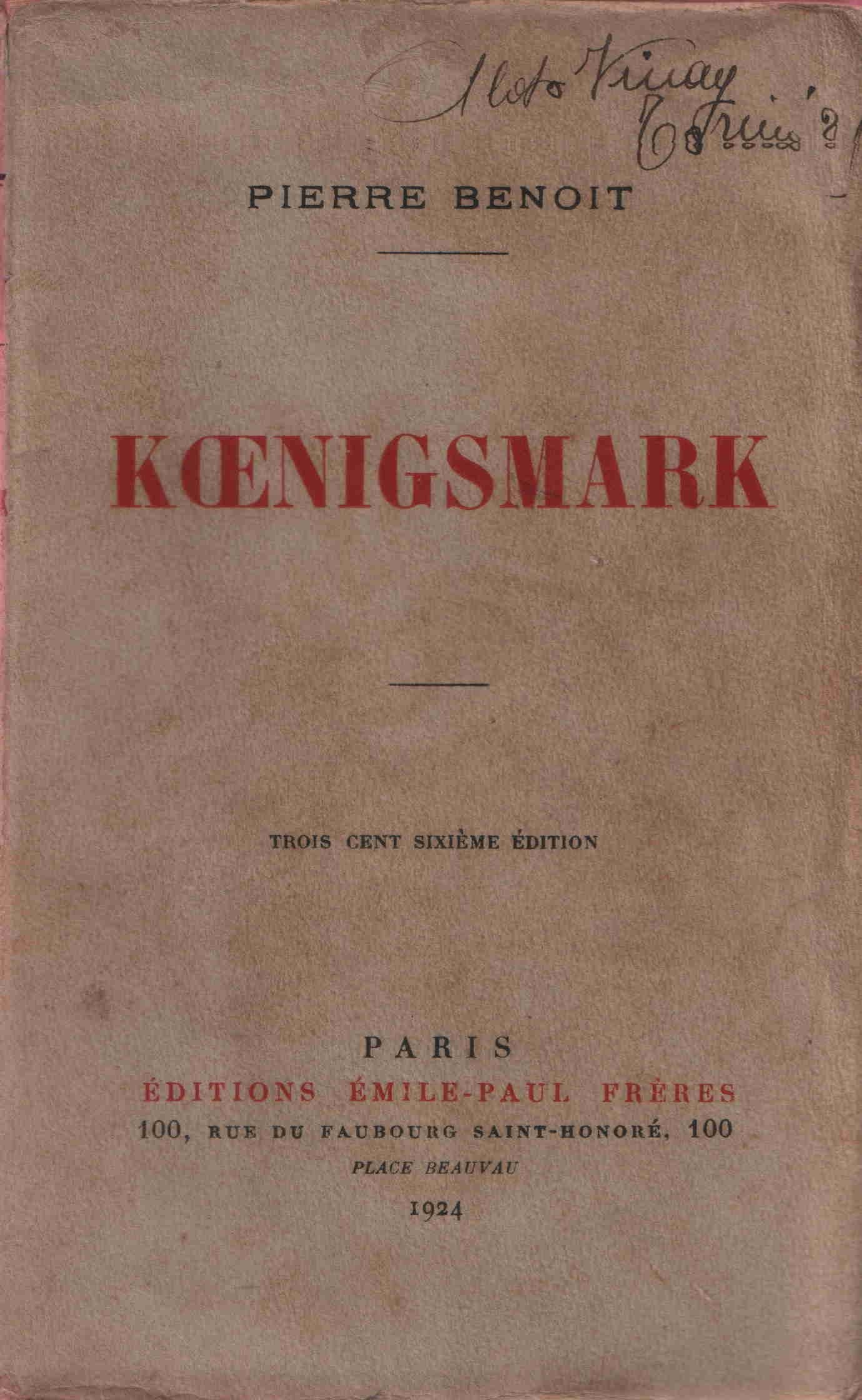 Koenigsmark 9782253166788