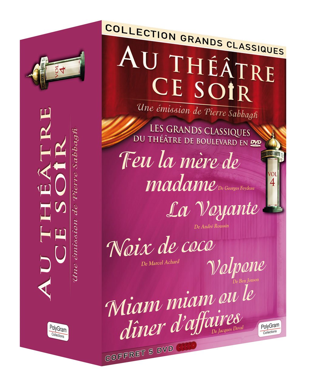 Coffret 5 DVD : Au Théâtre Ce Soir Volume4 3760176031839