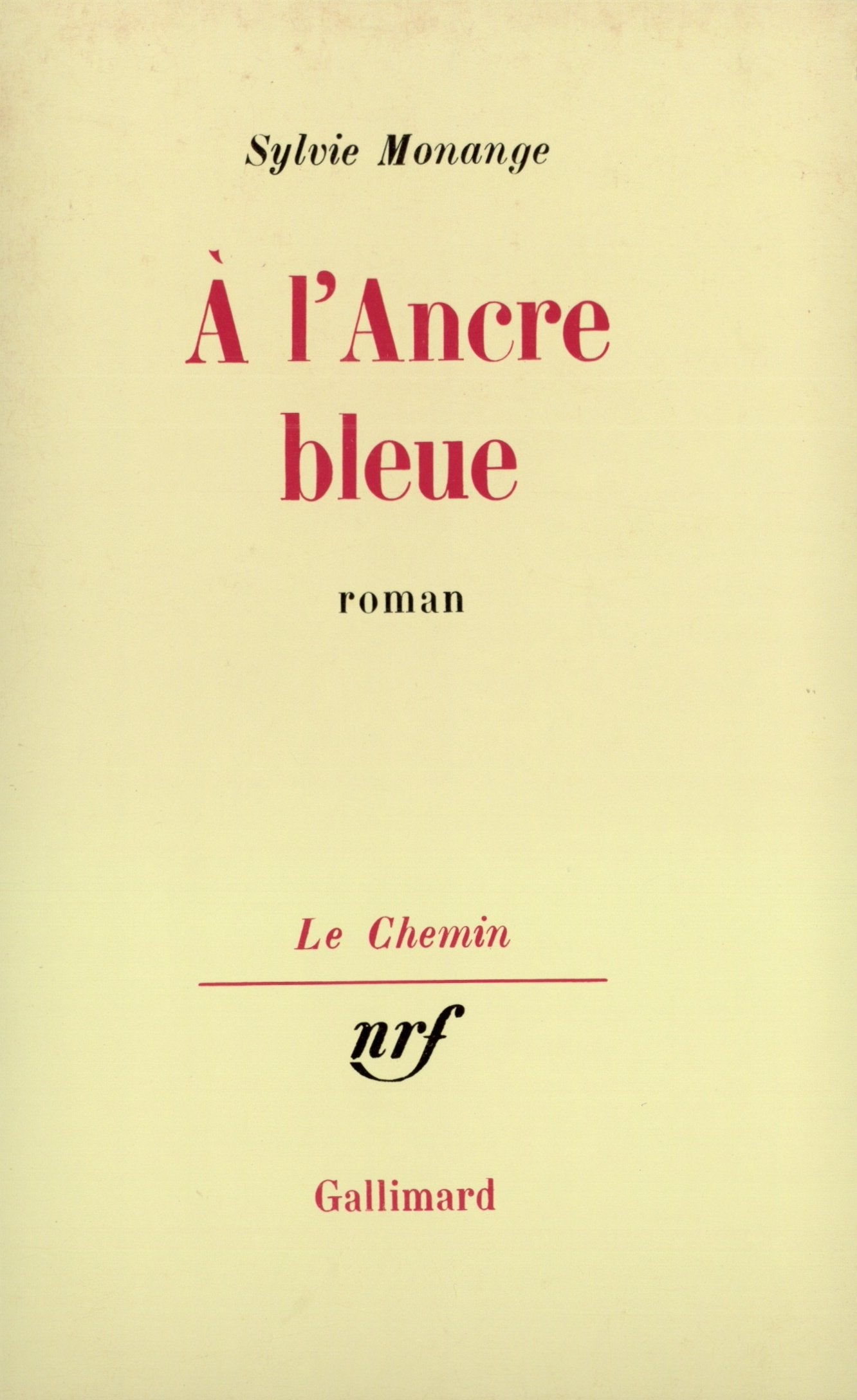 À l'Ancre bleue 9782070707959