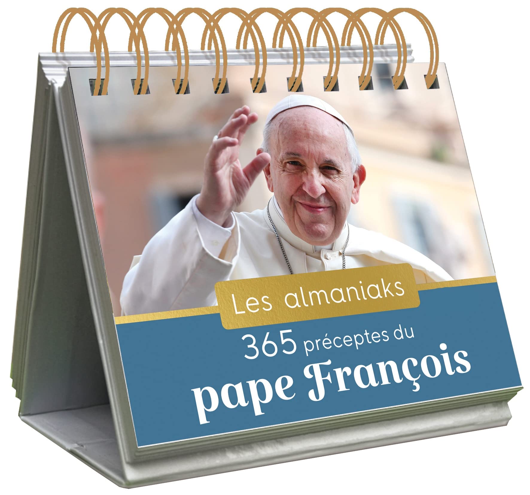 Almaniak 365 préceptes du pape François, calendrier une page par jour 9782383822424