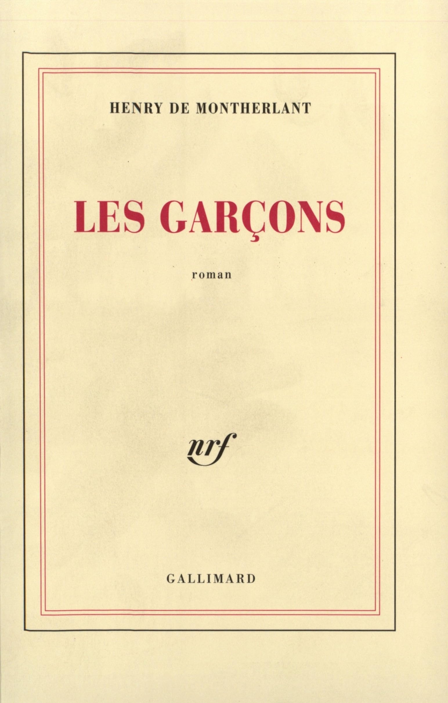 Les Garçons 9782070272211