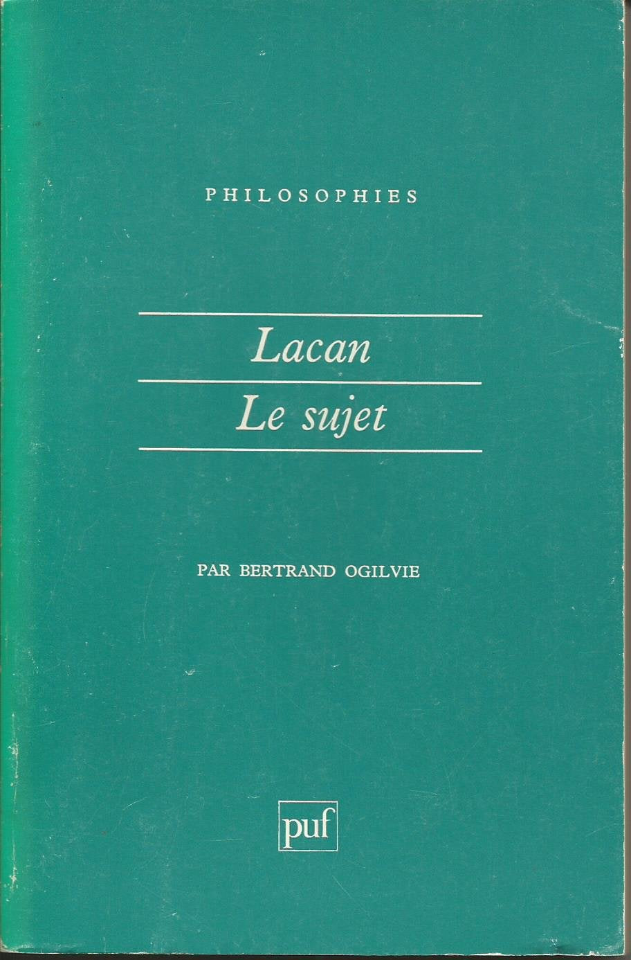 Lacan le sujet 9782130421184