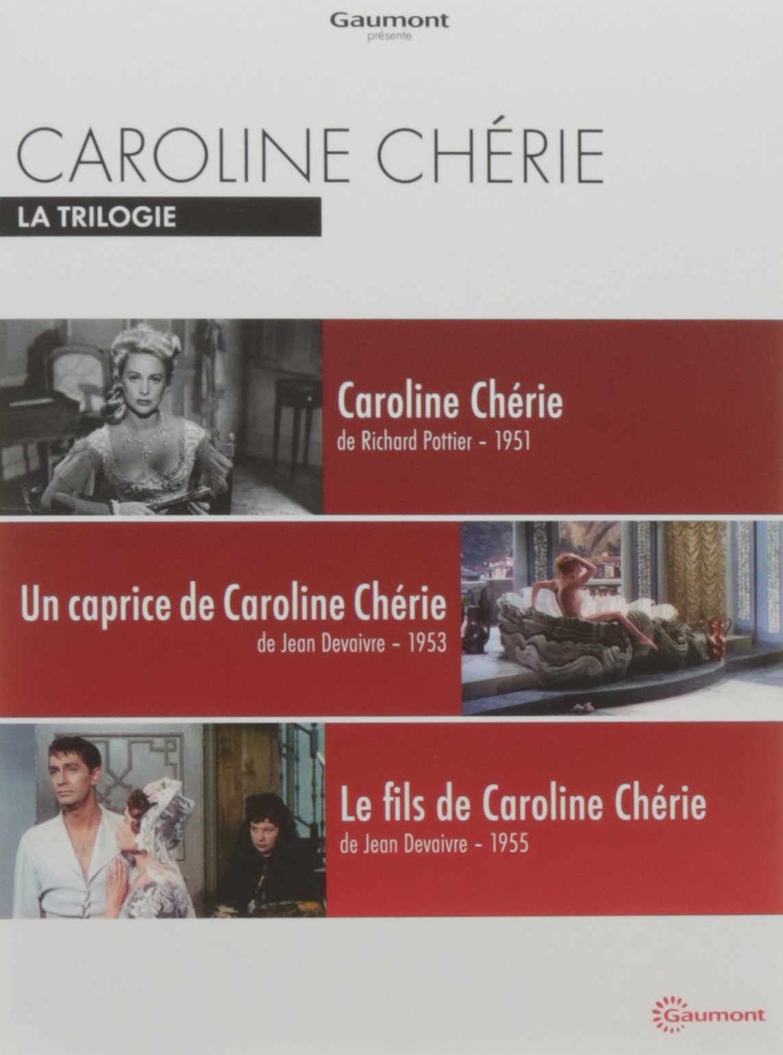 CAROLINE CHÉRIE LA TRILOGIE - COFFRET 3 DVD - GDVD 3607483183755