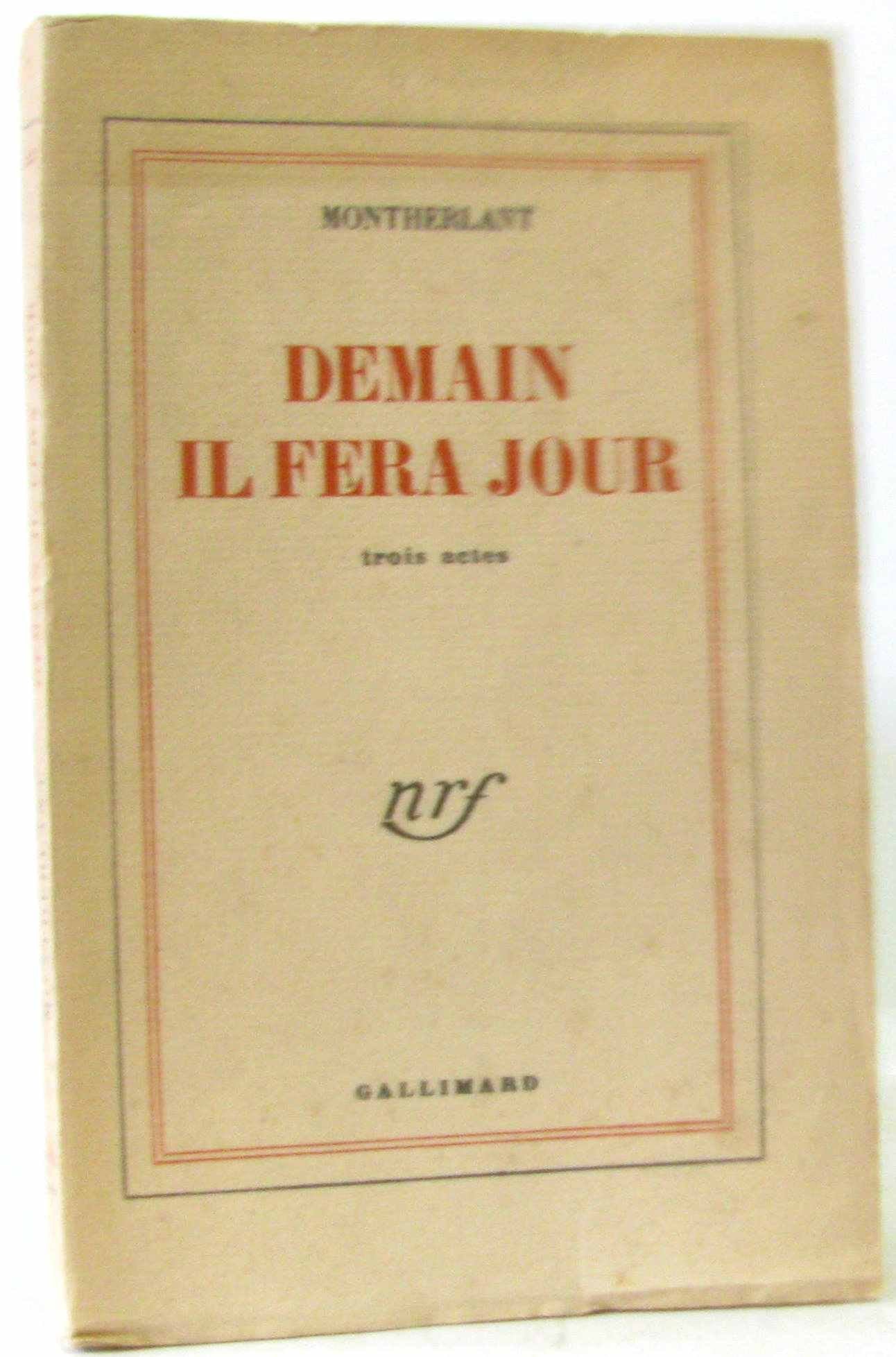 DEMAIN IL FERA JOUR 9780785912873