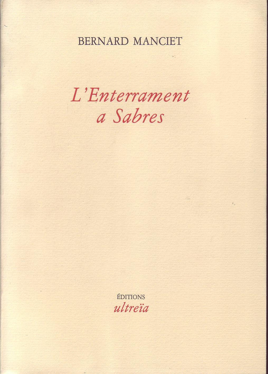 L'Enterrament à Sabres 9782907091046