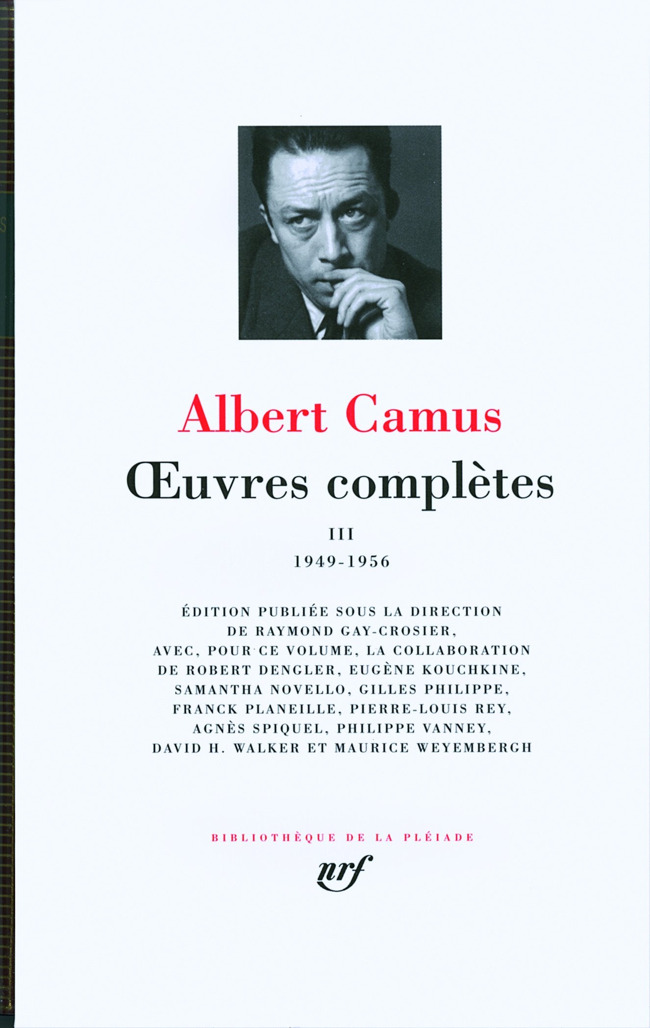 Œuvres complètes (Tome 3-1949-1956) 9782070117048