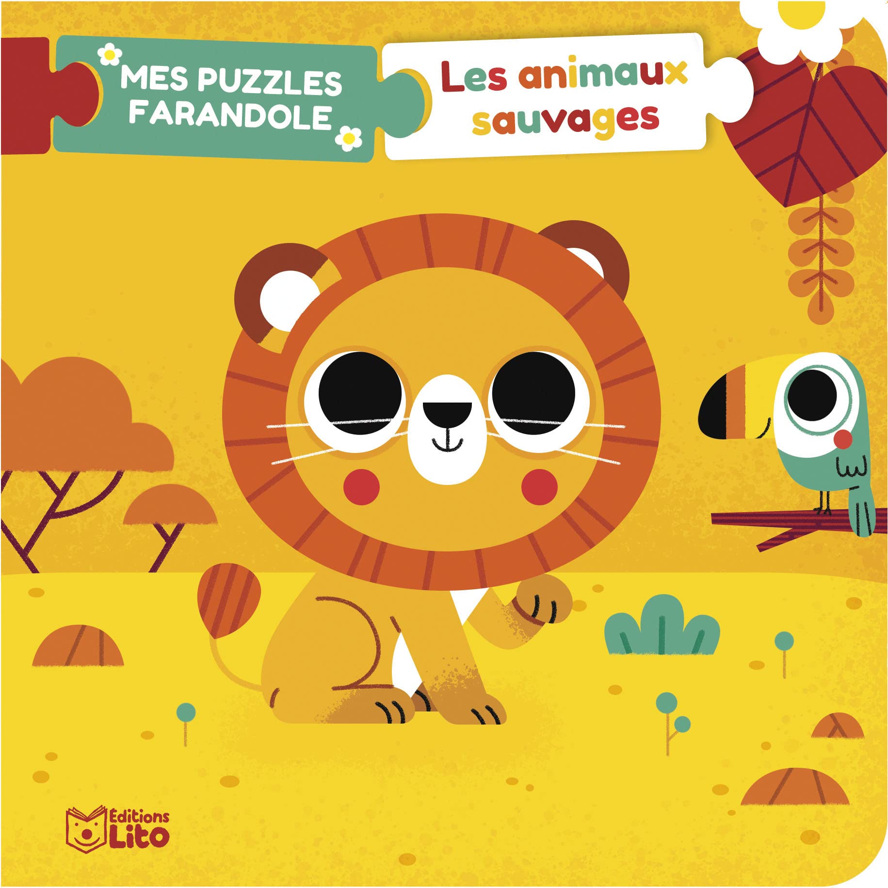 Mes puzzles farandole - Les animaux sauvages -Dès 1 an 9782244368467