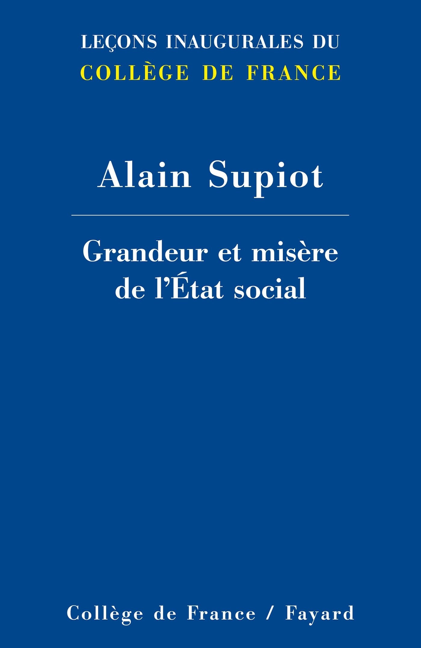 Grandeur et misère de l'Etat social 9782213677712