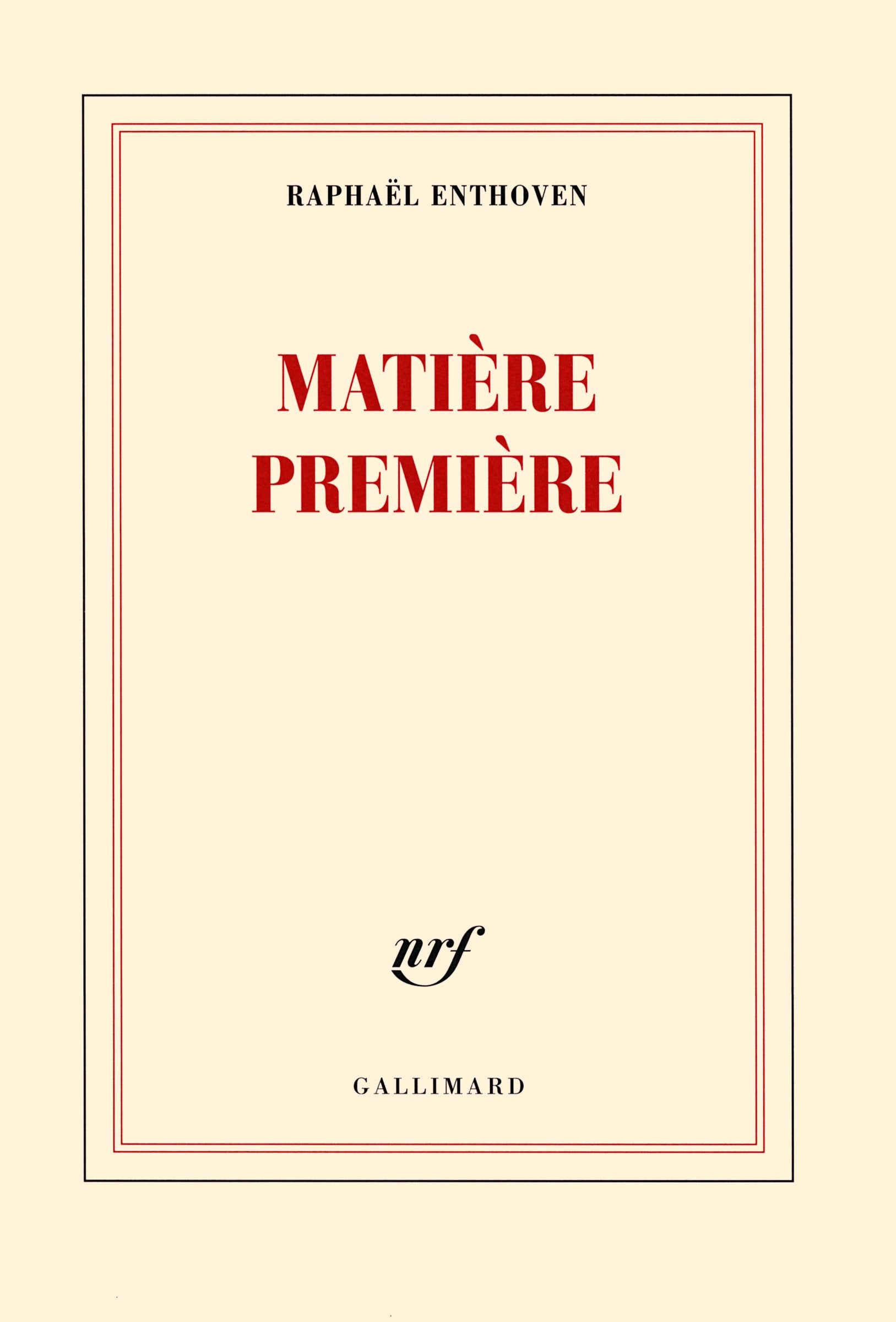 Matière première 9782070139583