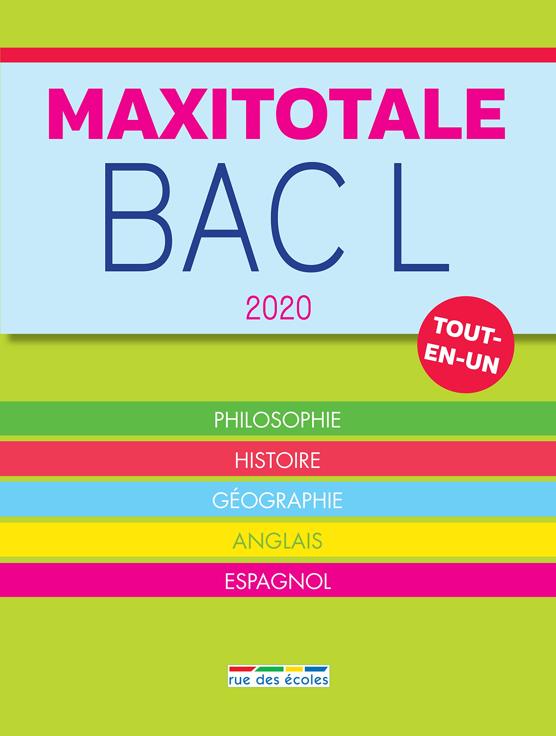 Bac L 2020 tout-en-un: Philosophie histoire géographie anglais espagnol 9782820810014